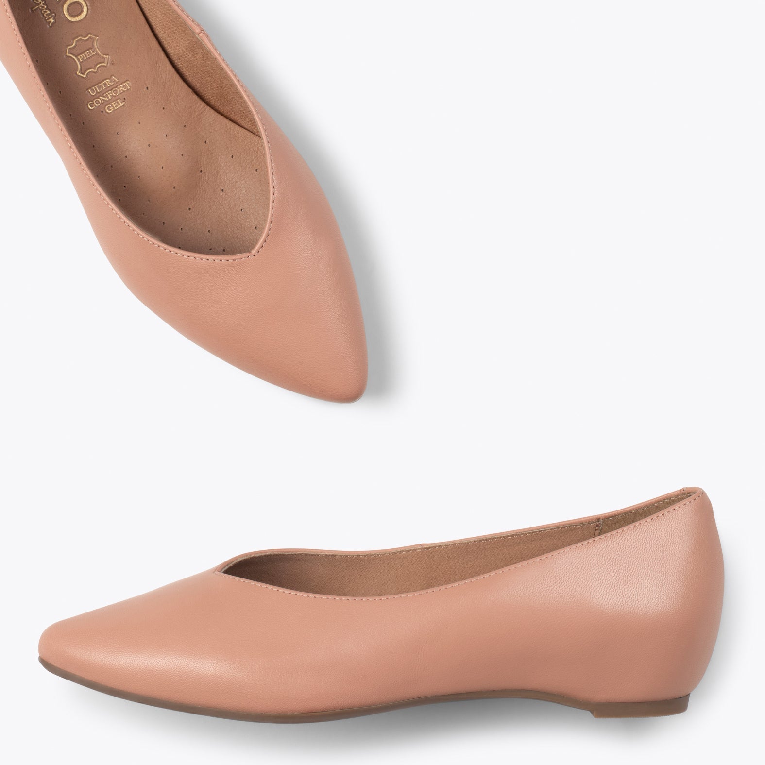 URBAN CUÑA - Zapatos con cuña interna NUDE