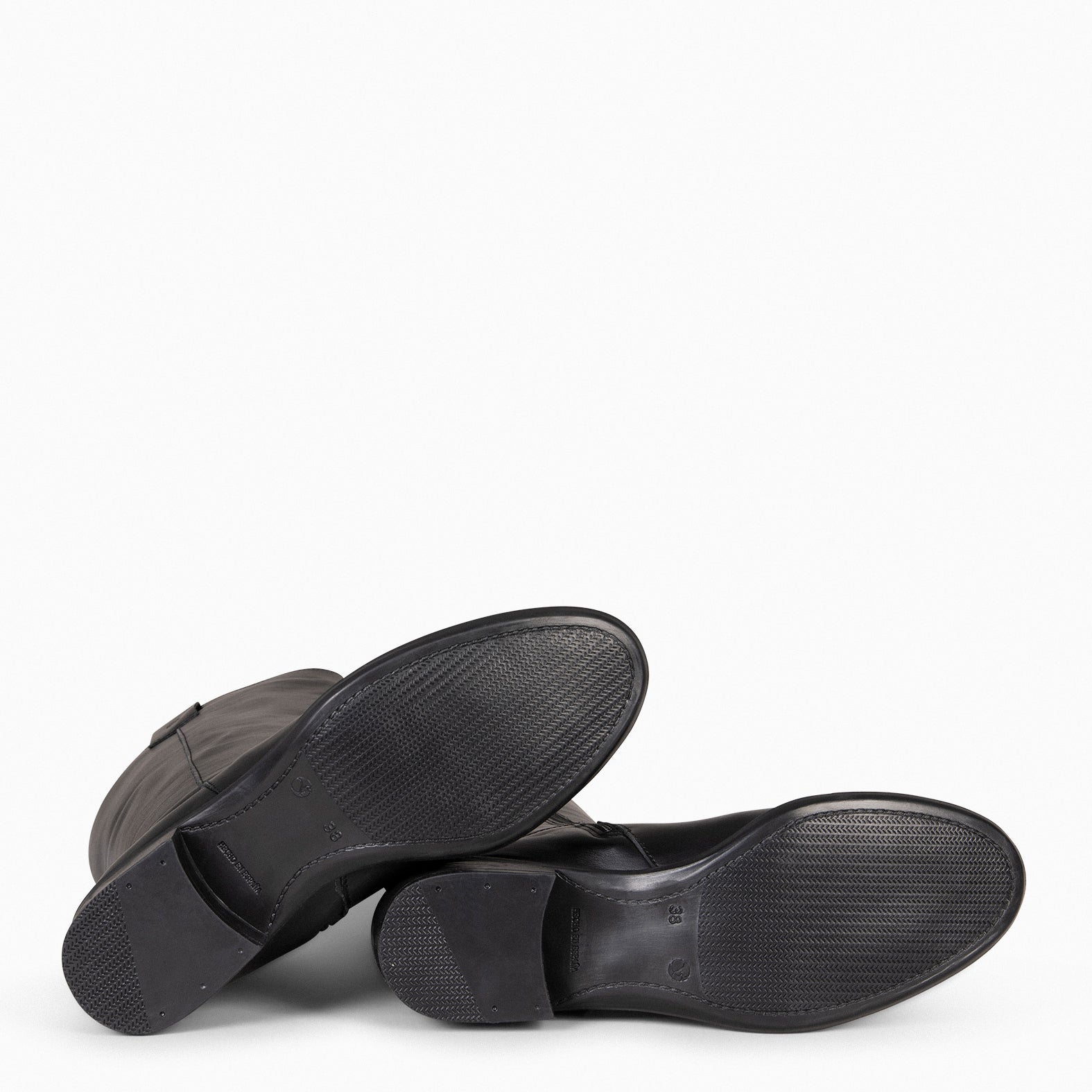 TEXAS - Botas de tacón bajo NEGRO NAPA