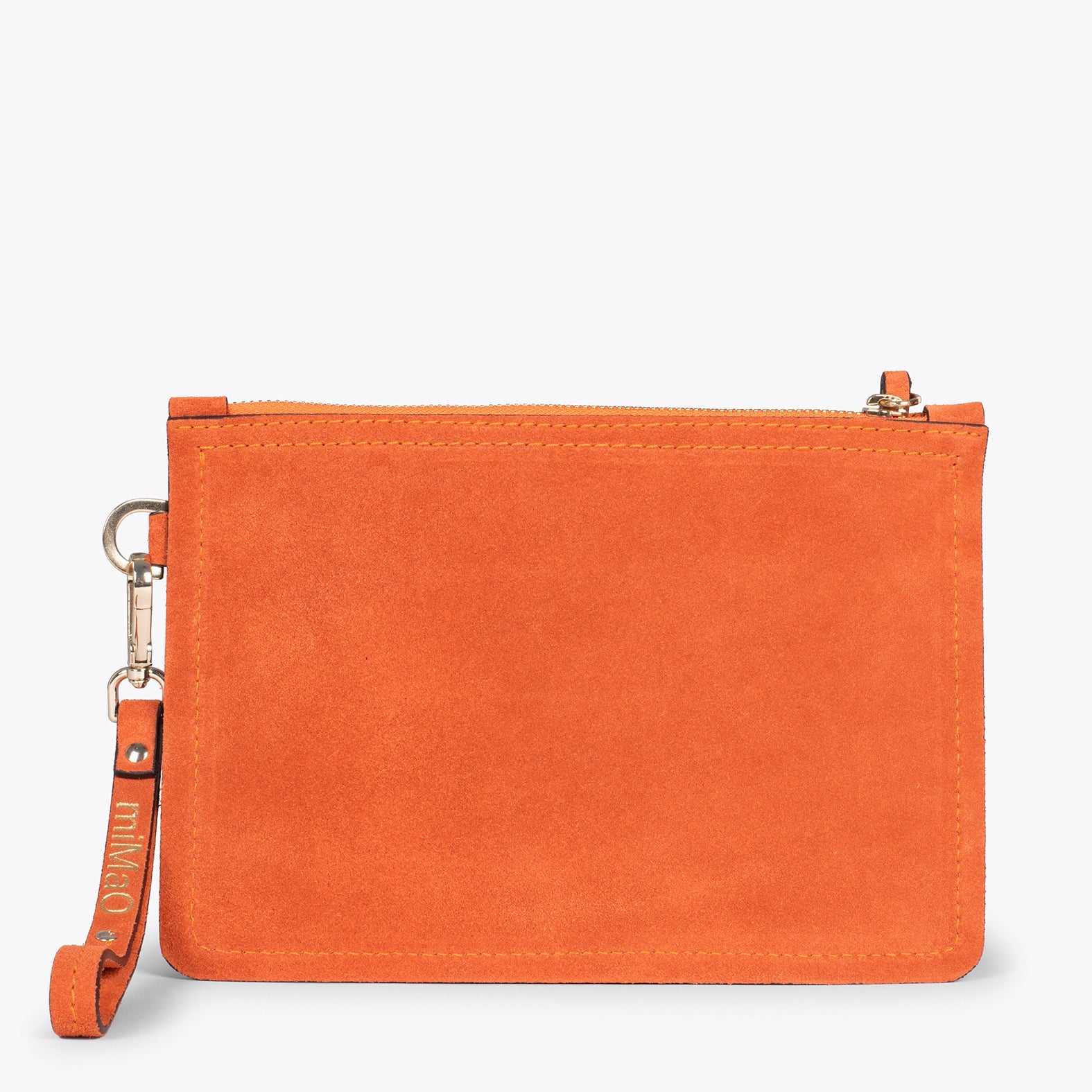 Bolso URBAN liso de piel NARANJA