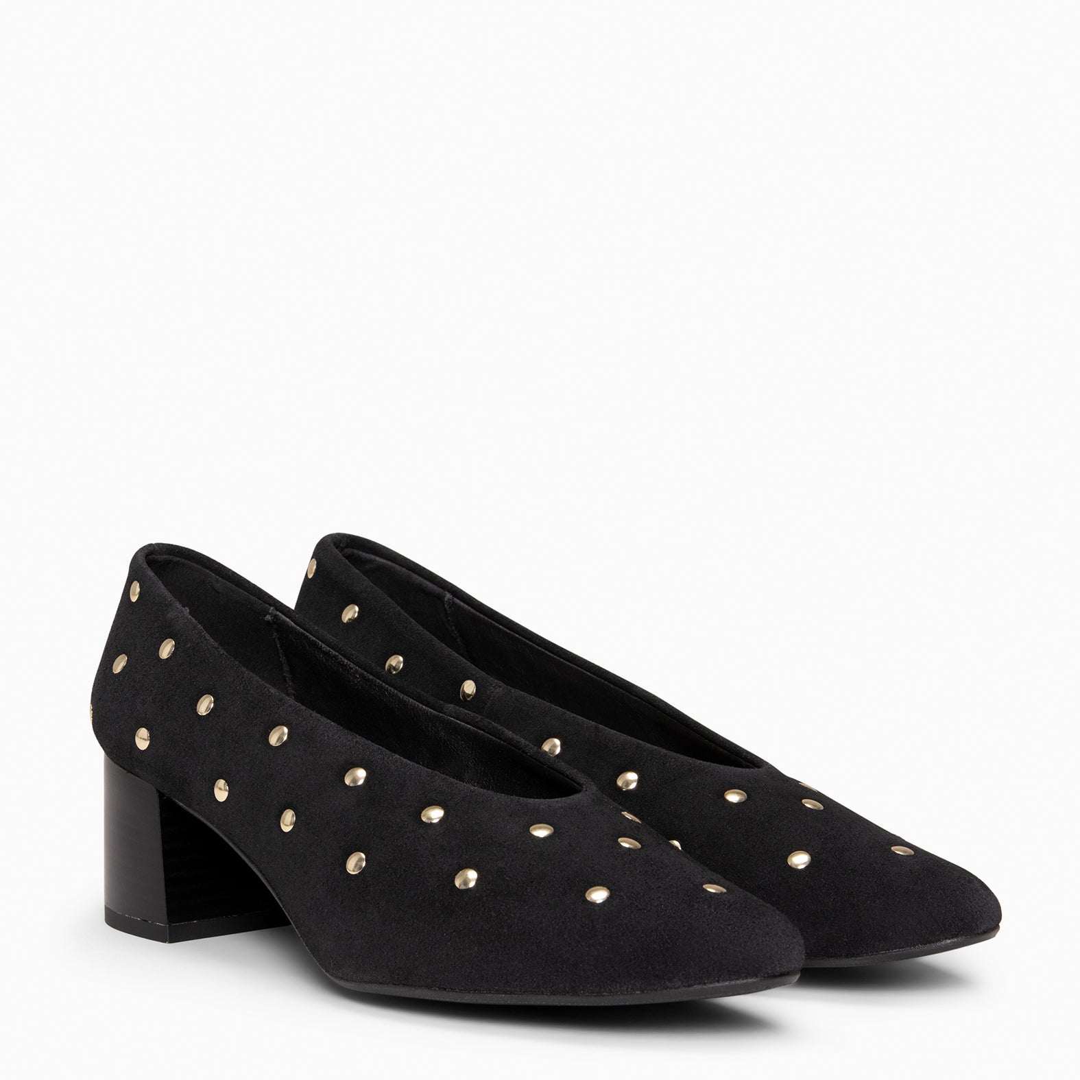 URBAN STYLE TACHAS - Zapatos de tacón ancho NEGRO