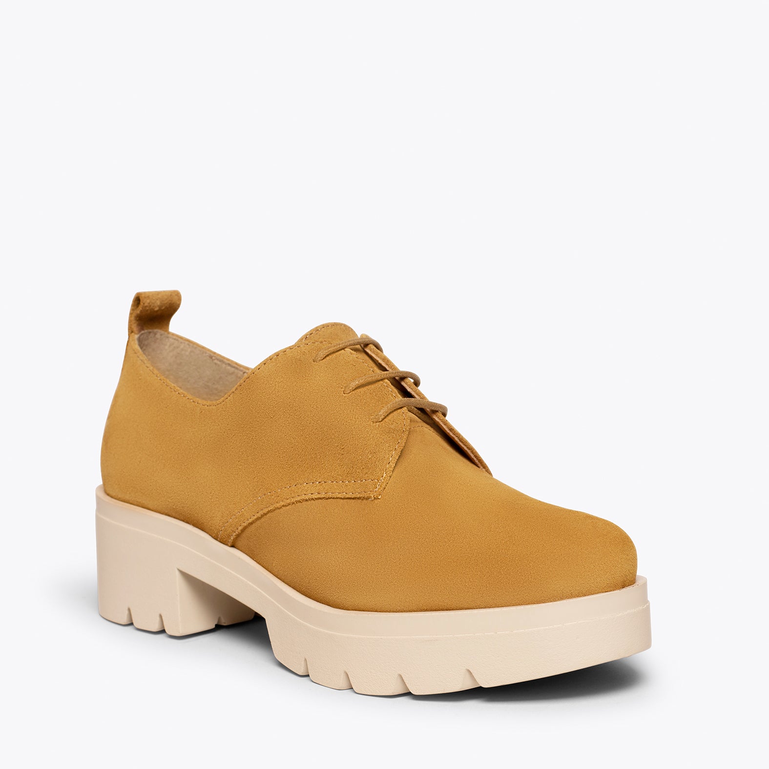 CANDEM Zapatos con cordones con tacón y plataforma CUERO