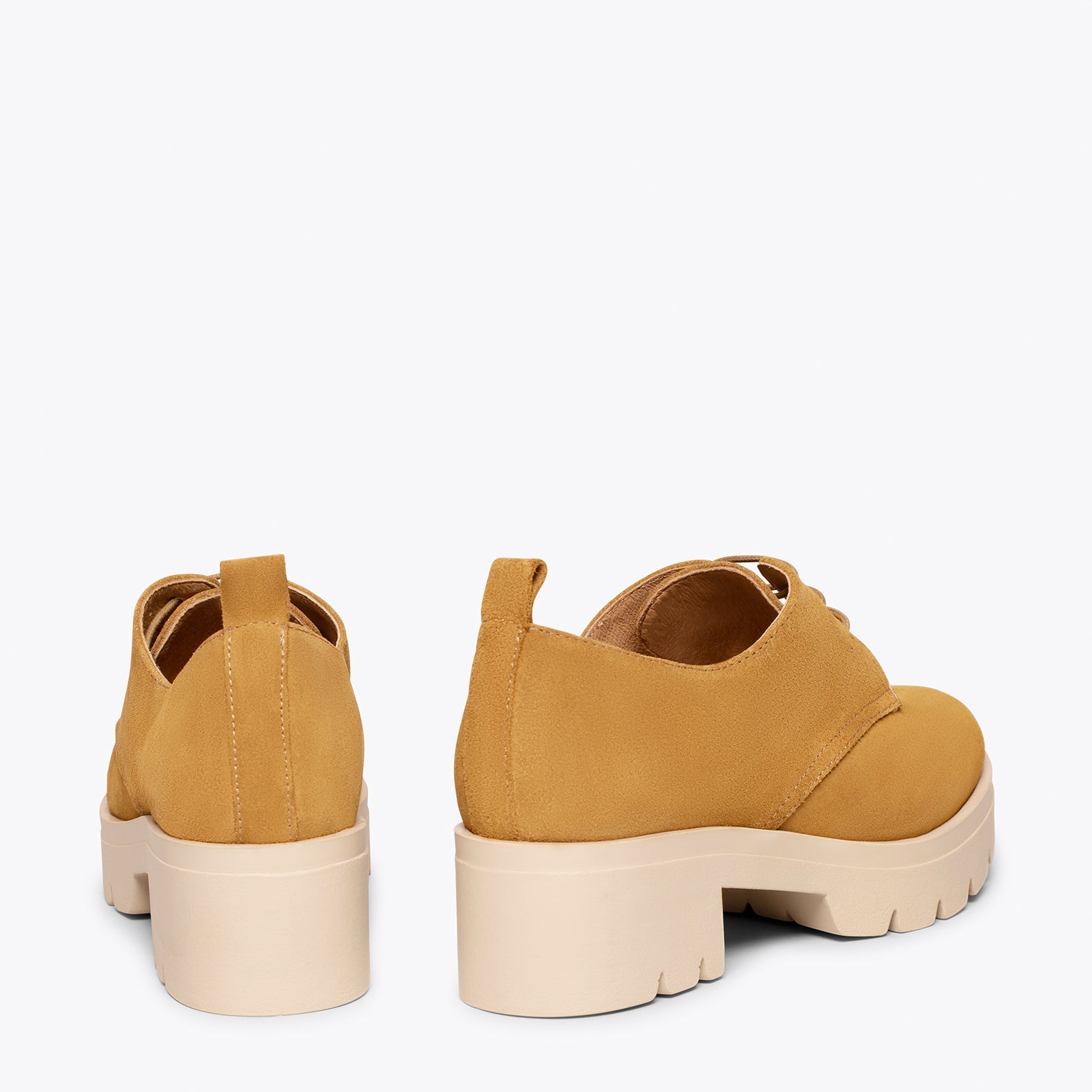 CANDEM Zapatos con cordones con tacón y plataforma CUERO