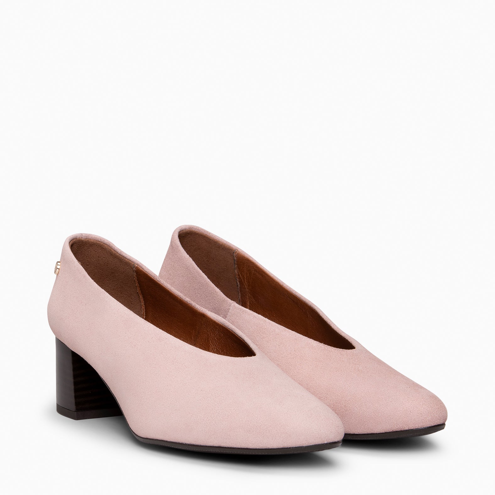 URBAN STYLE - Zapatos de tacón ancho NUDE