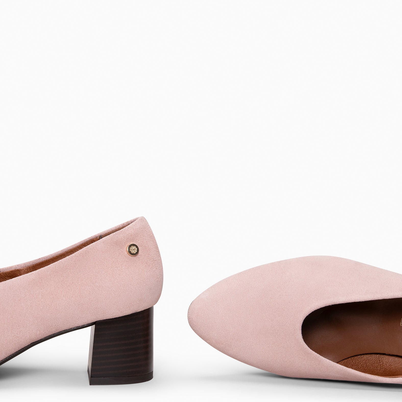 URBAN STYLE - Zapatos de tacón ancho NUDE