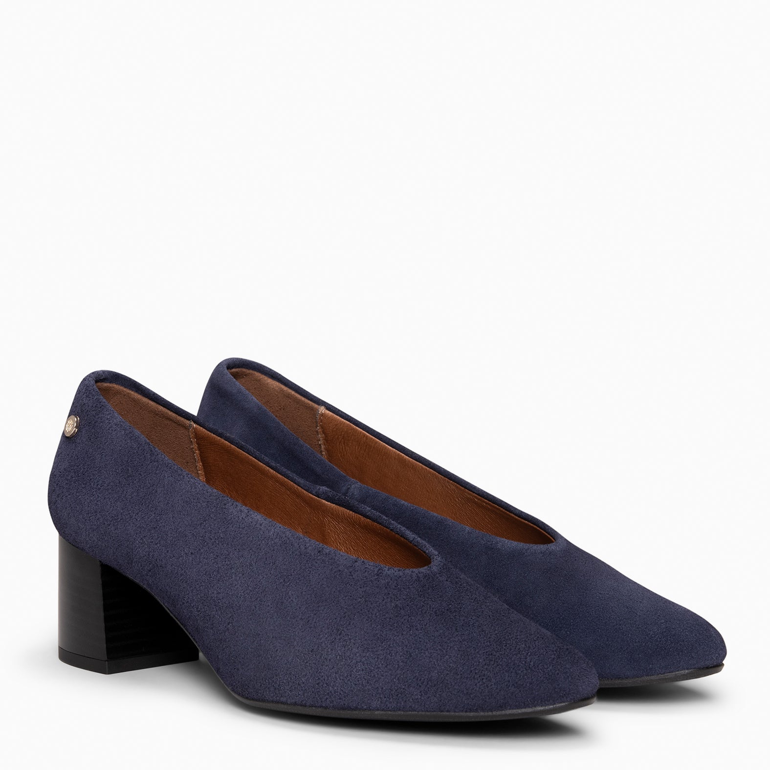 URBAN STYLE - Zapatos de tacón ancho MARINO