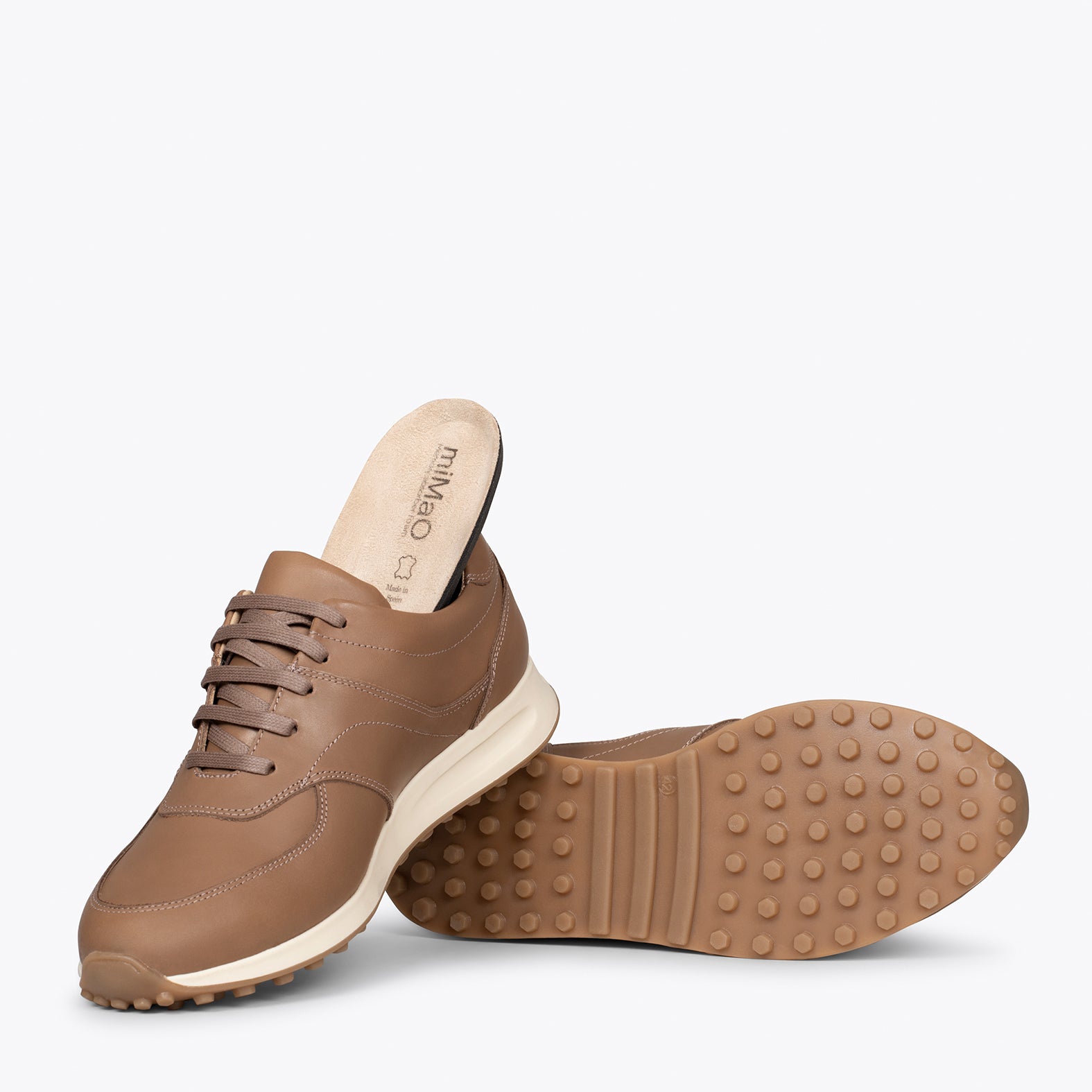 YORK - Zapatillas de vestir para hombre TAUPE