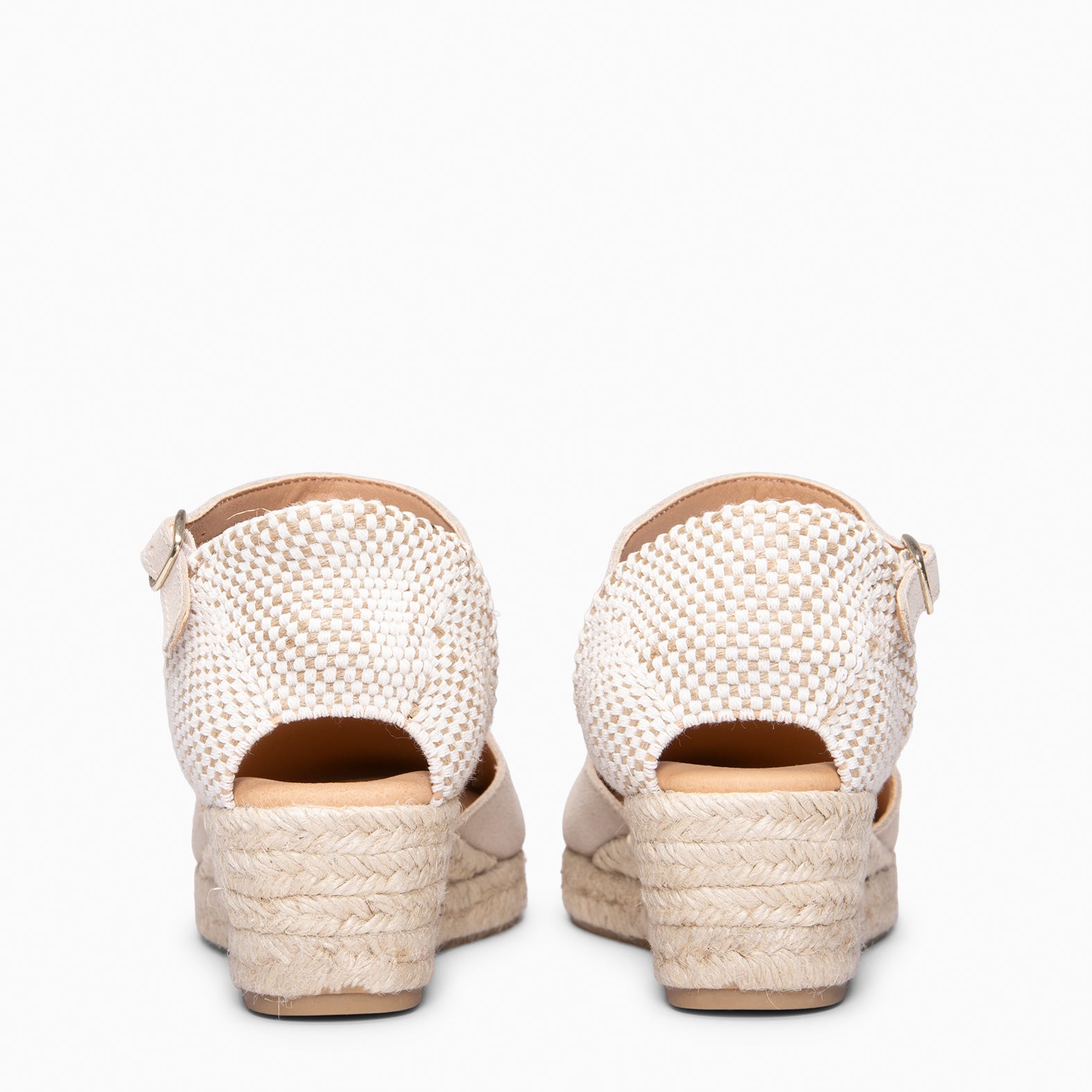 FORNELLS - Cuñas bajas de Esparto BEIGE