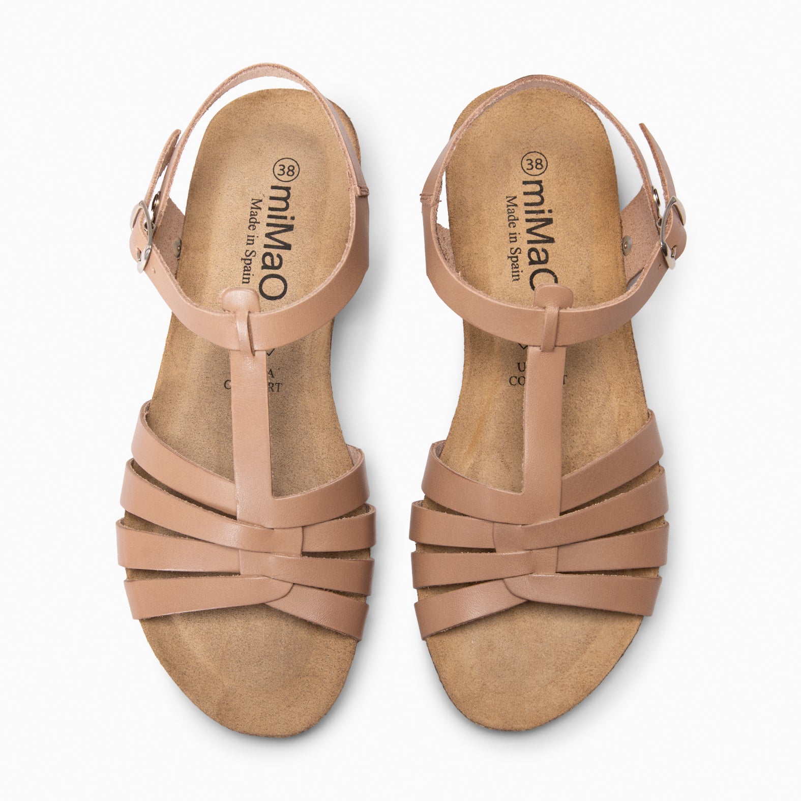 DITA - Sandalias BIO de tiras TAUPE