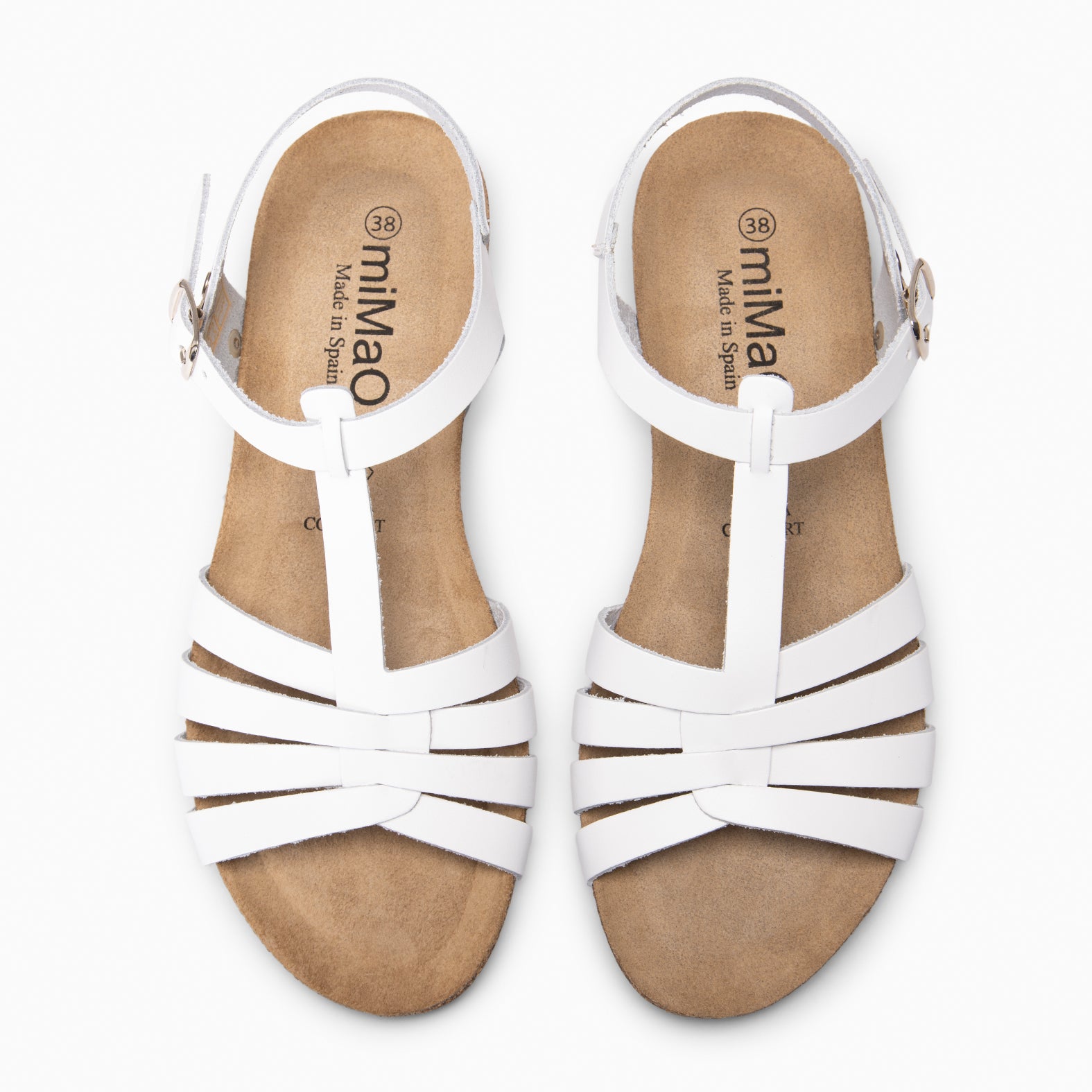 DITA - Sandalias BIO de tiras BLANCO