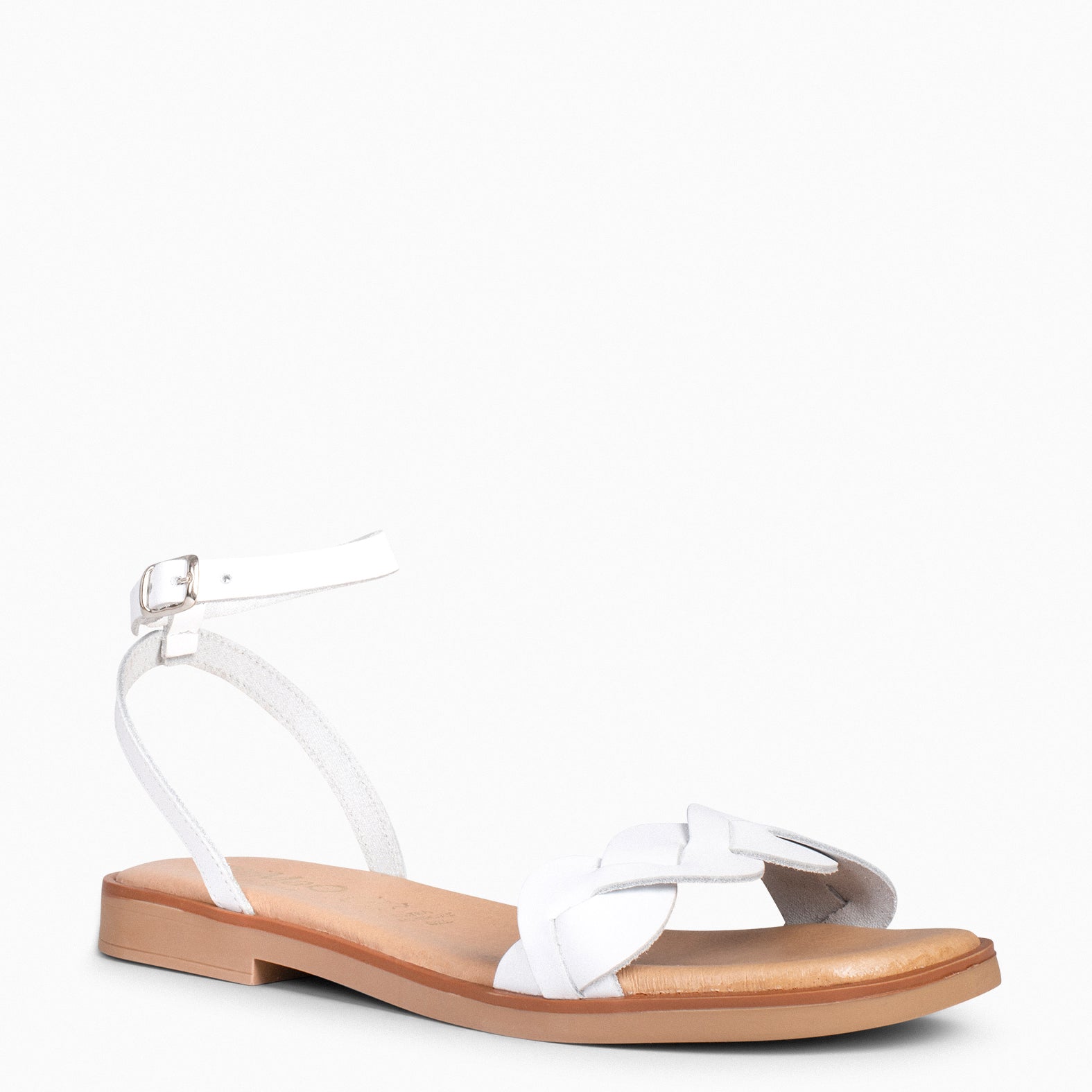 ARECA – Sandalias Planas Mujer BLANCO