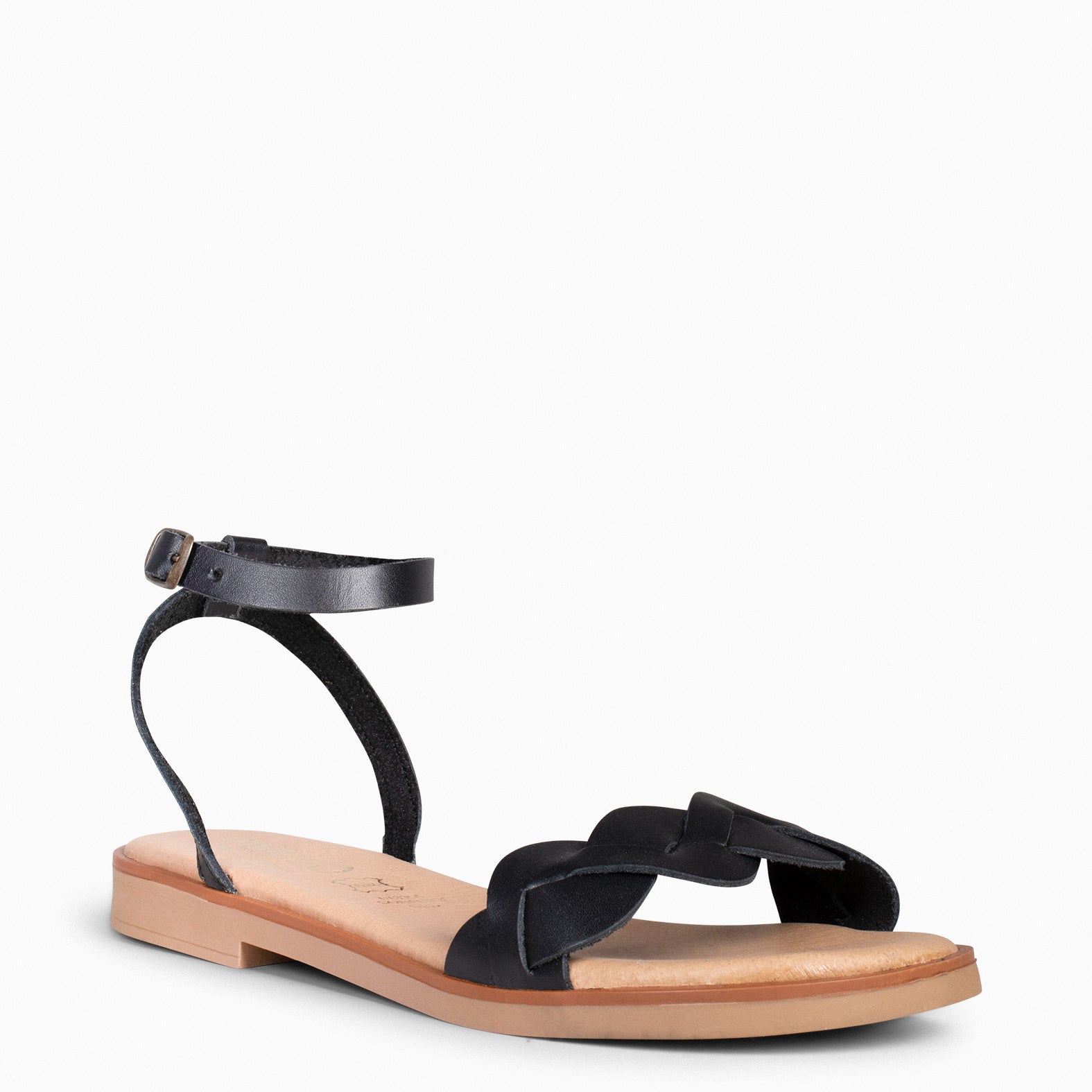 ARECA – Sandalias Planas Mujer NEGRO