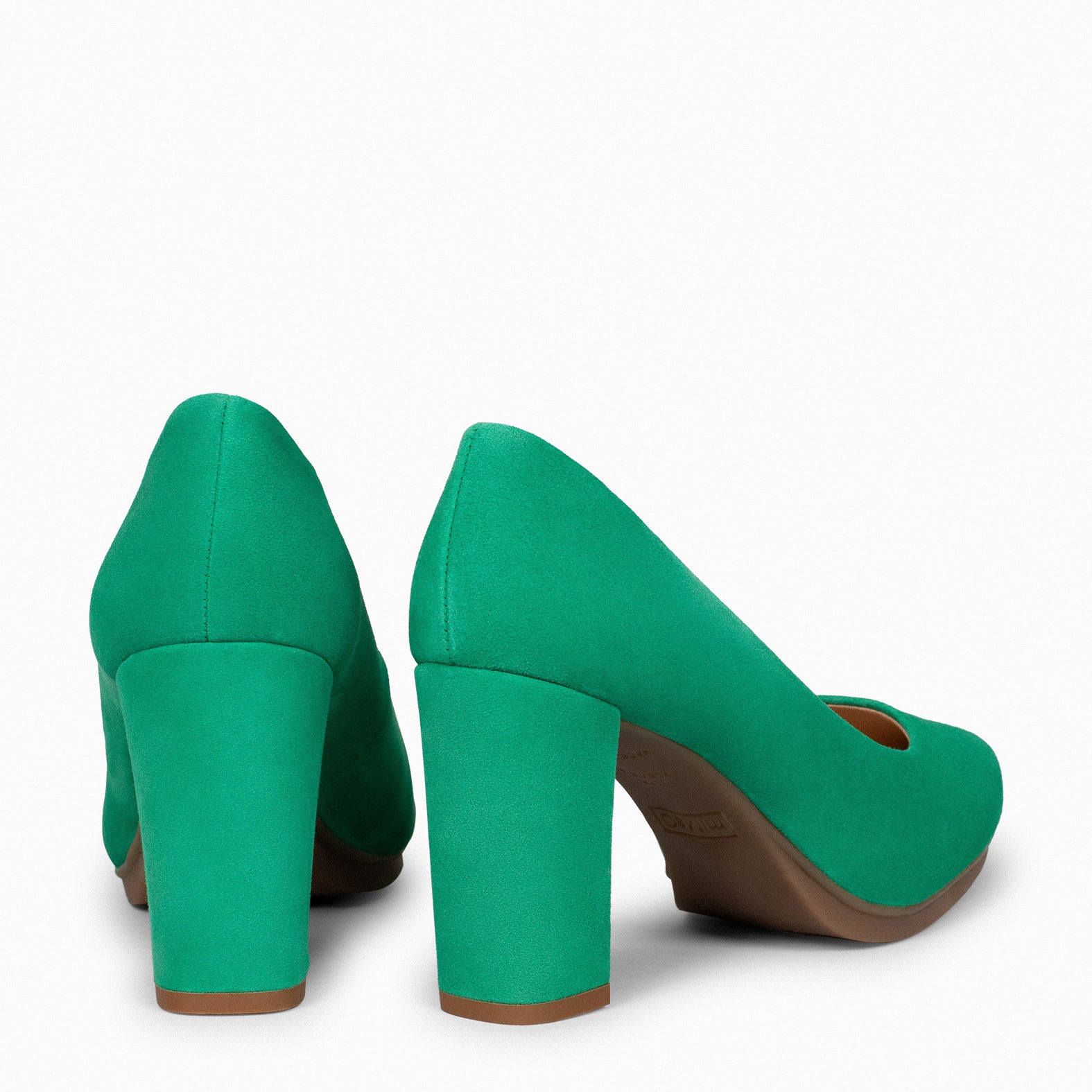 URBAN - Zapatos de tacón alto de ante VERDE