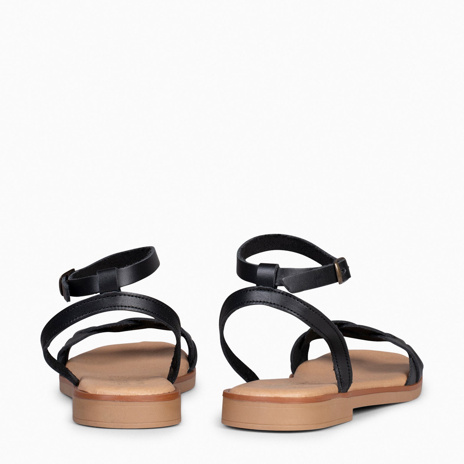 ARECA – Sandalias Planas Mujer NEGRO