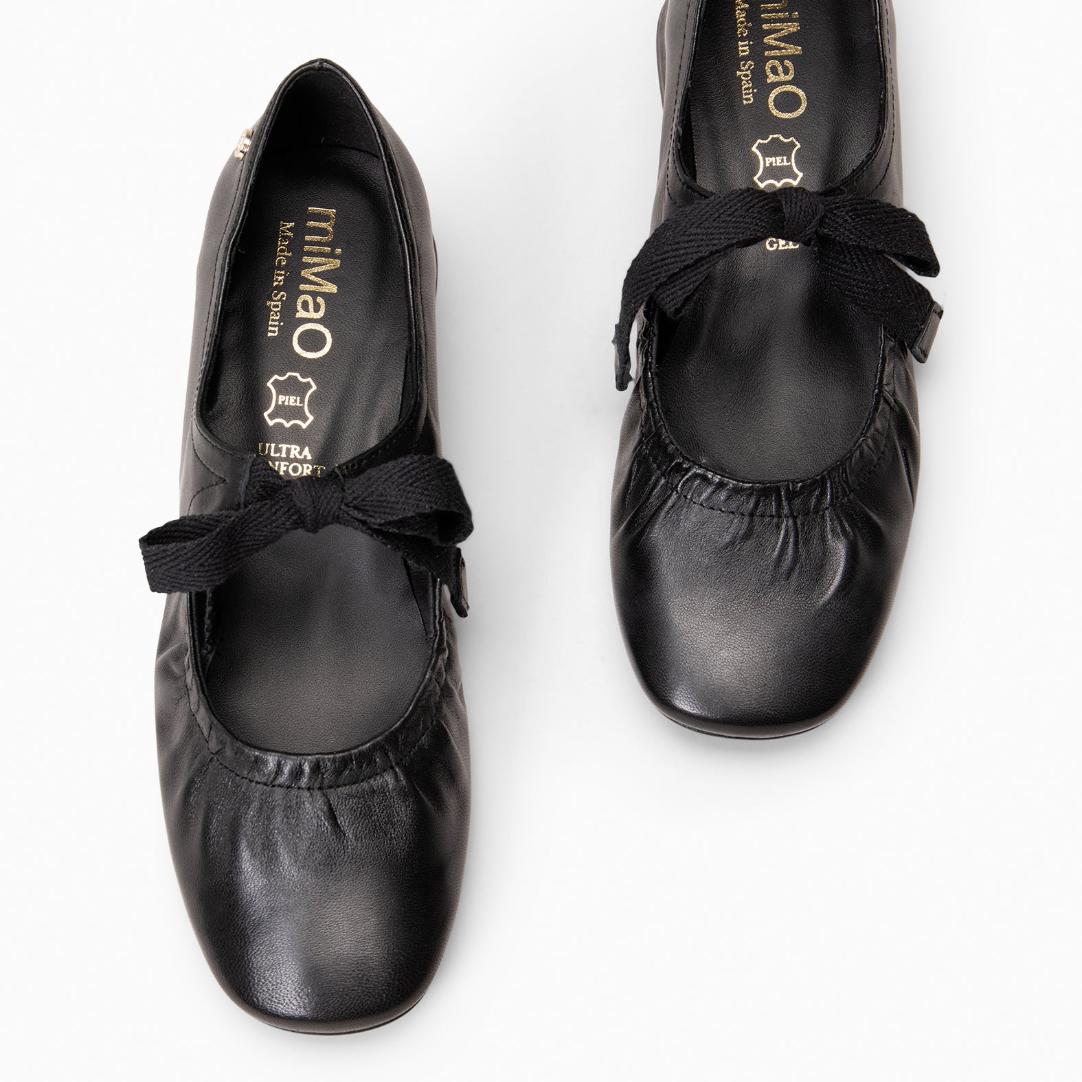 CORA – Merceditas con lazo NEGRO