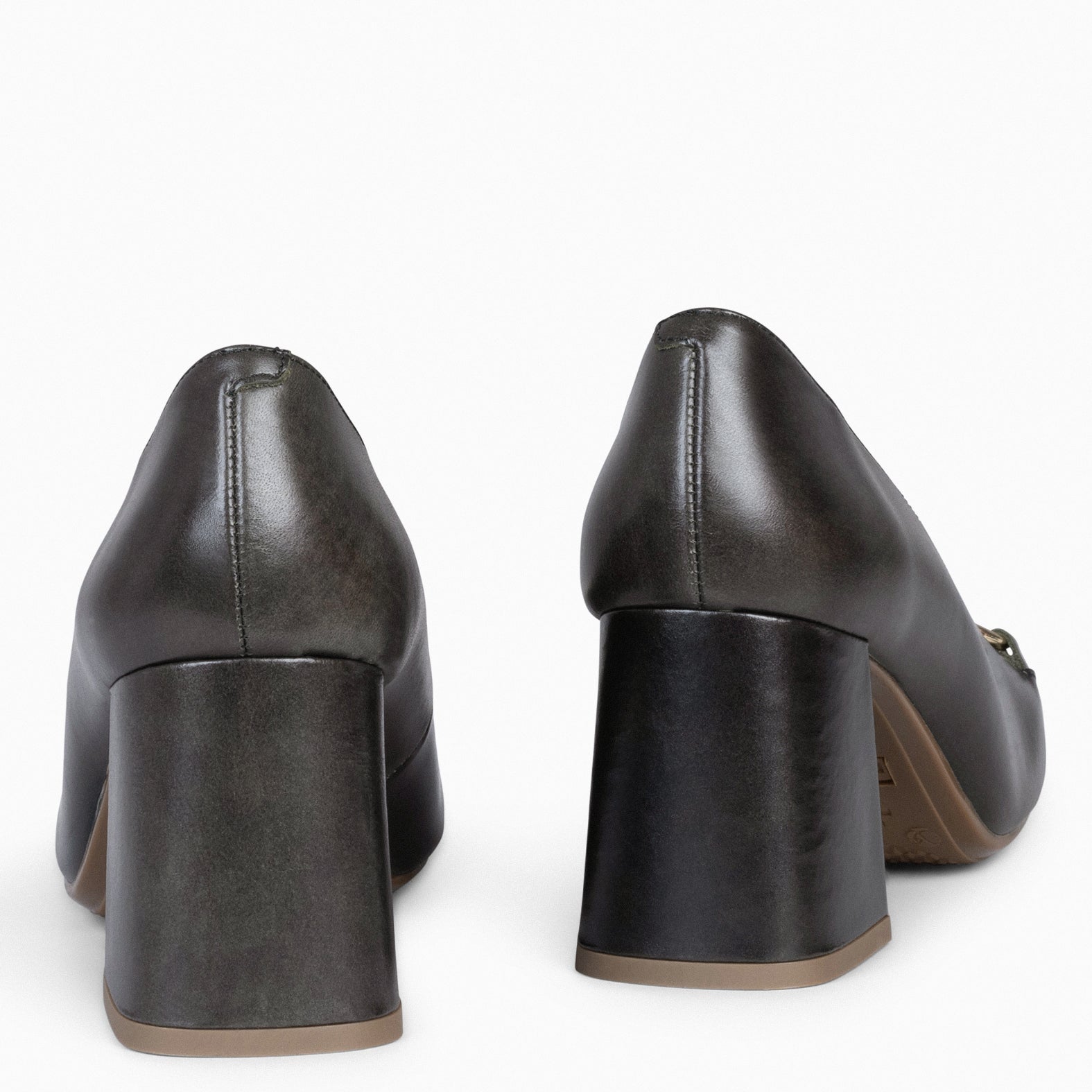 MÍA – Zapatos con tacón bloque VERDE