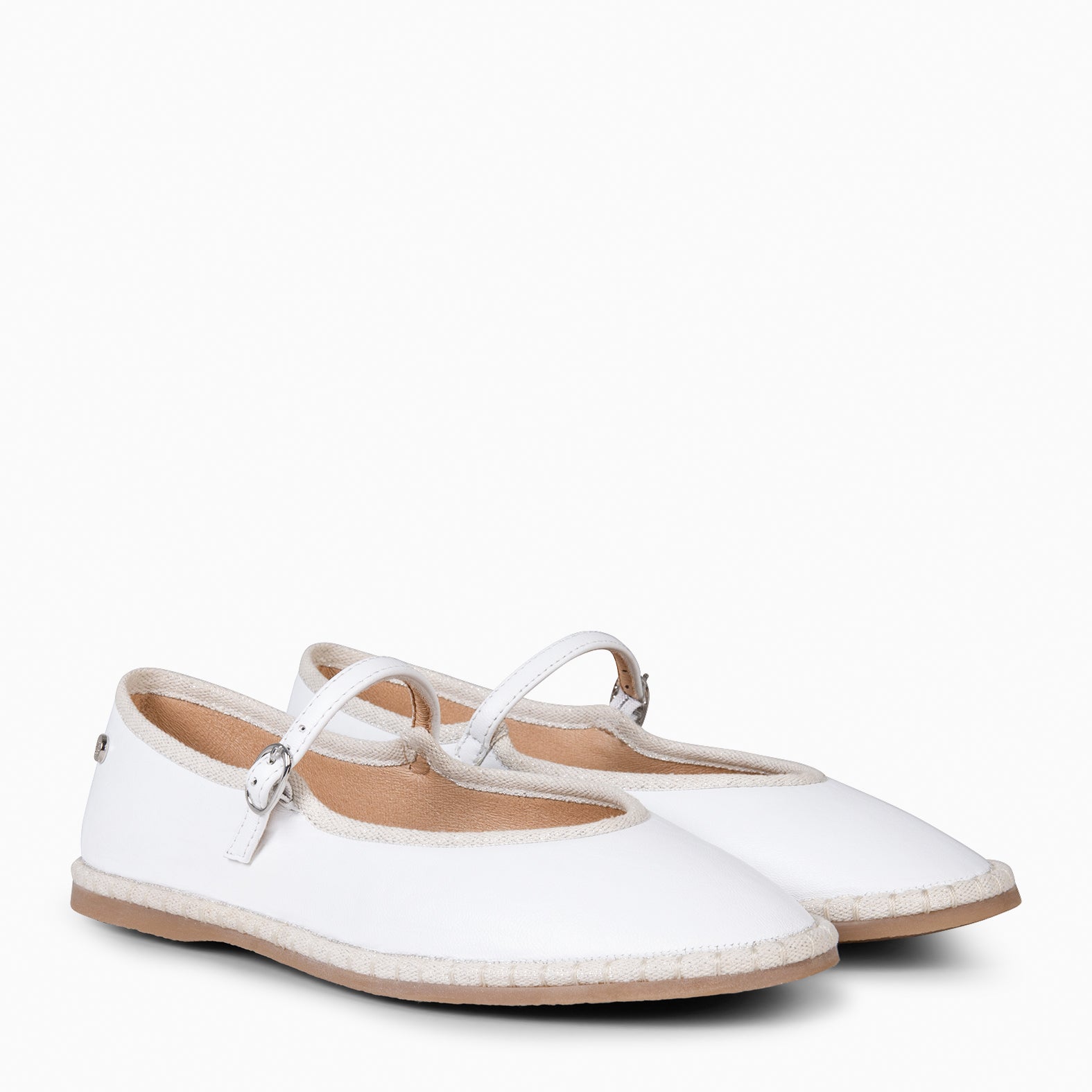 MARGARET - MERCEDITA PLANA CON TIRA BLANCO