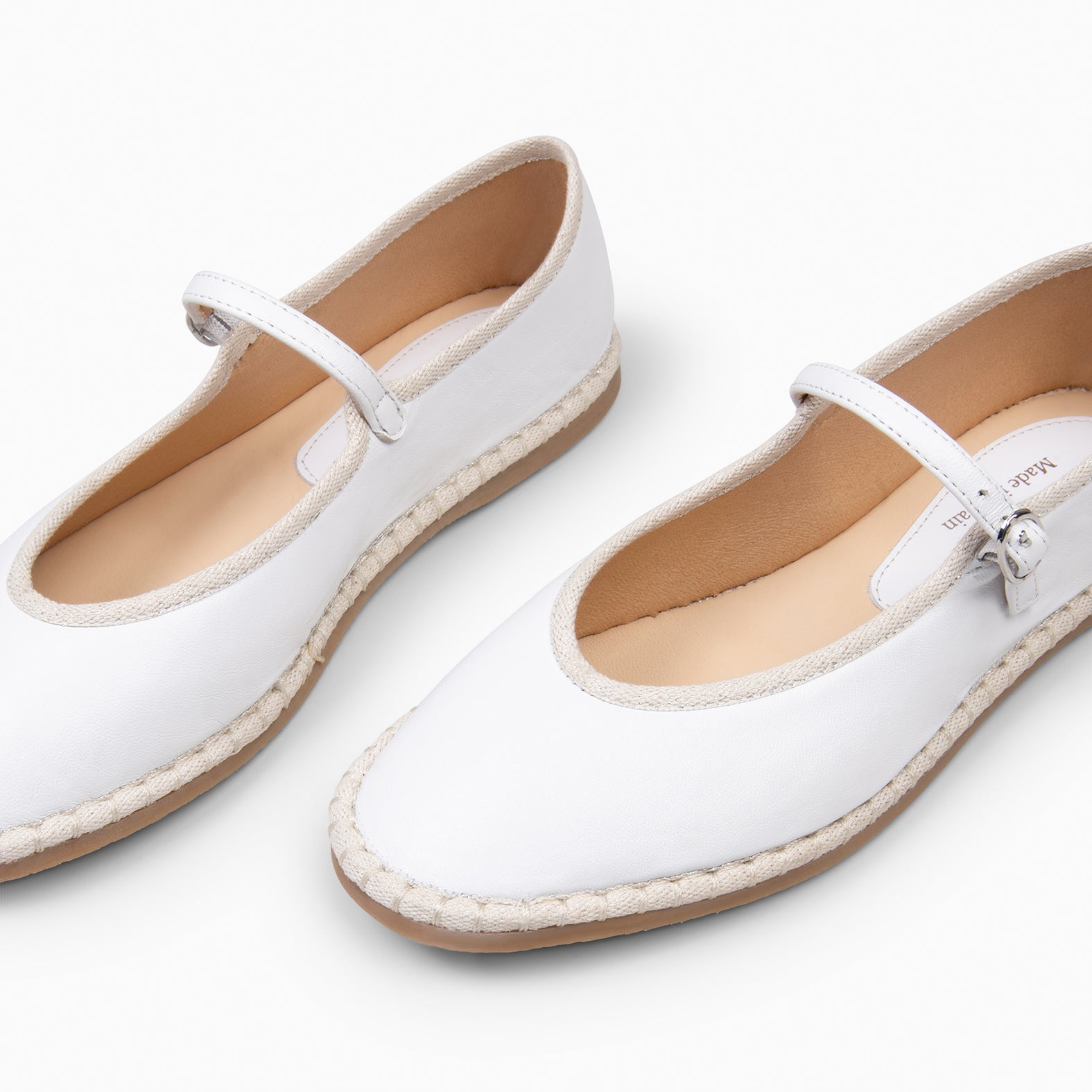 MARGARET - MERCEDITA PLANA CON TIRA BLANCO