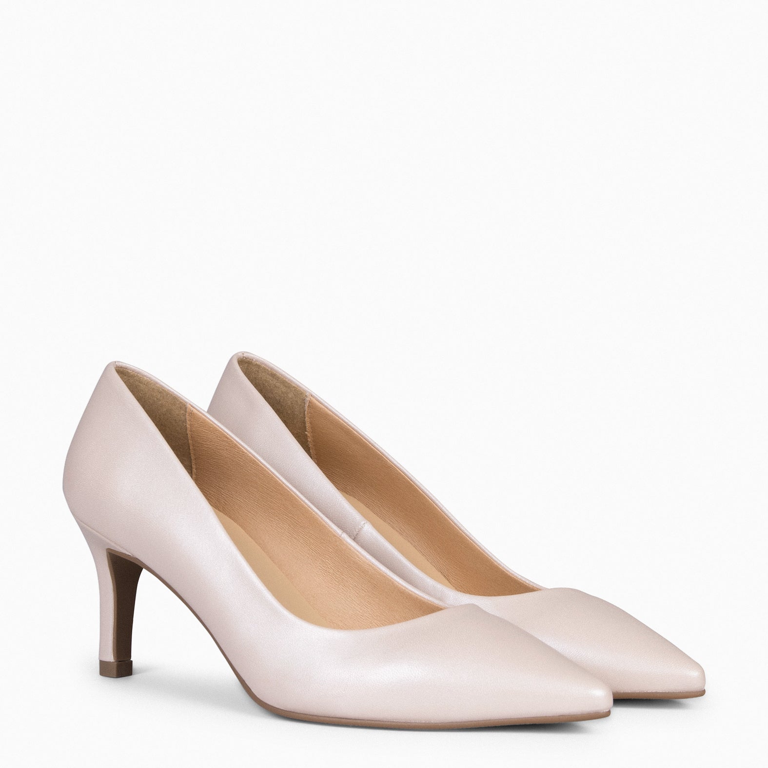 STILETTO SALÓN - Zapatos de tacón de aguja NUDE NACARADO