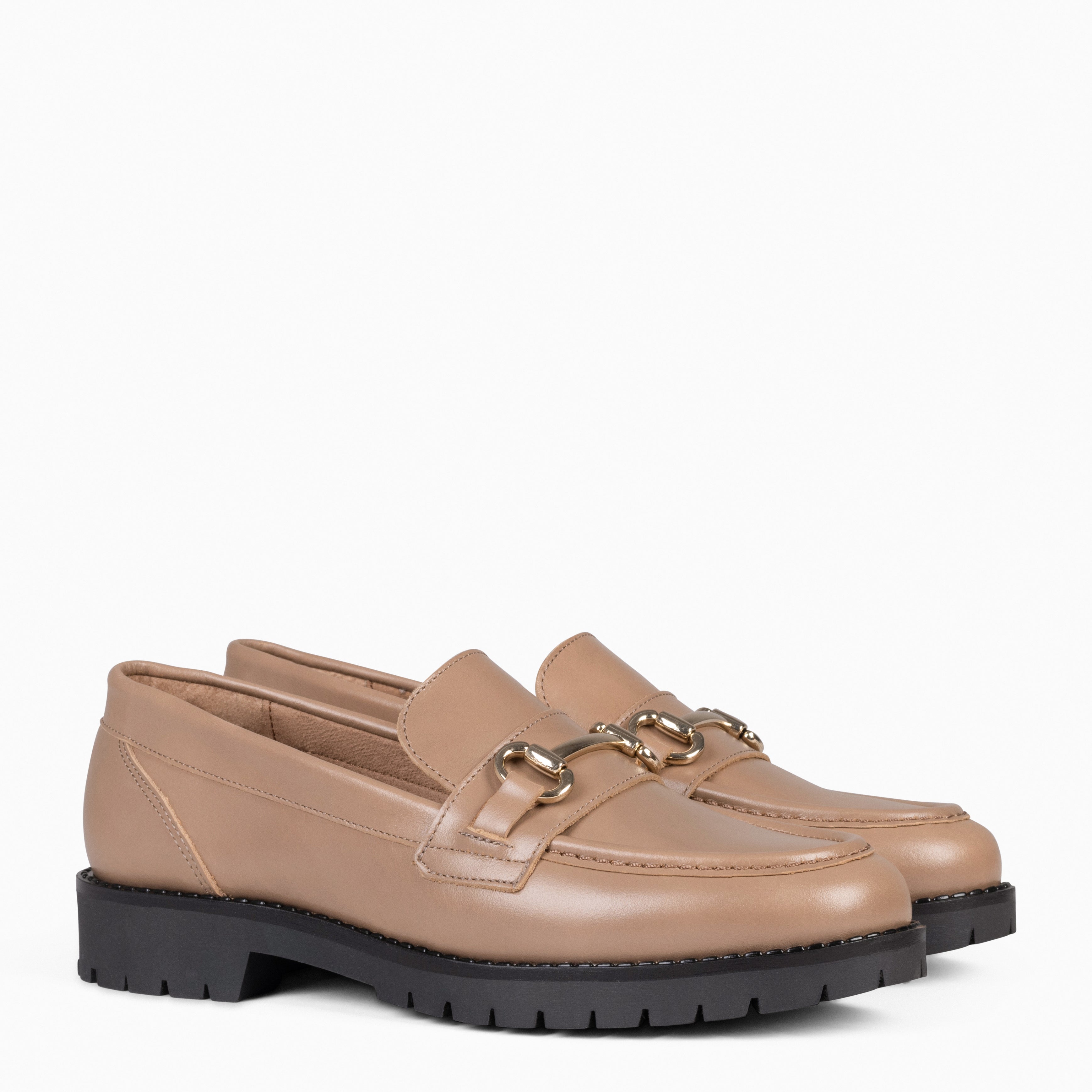 TREVILLA - Mocasines de mujer casual TAUPE