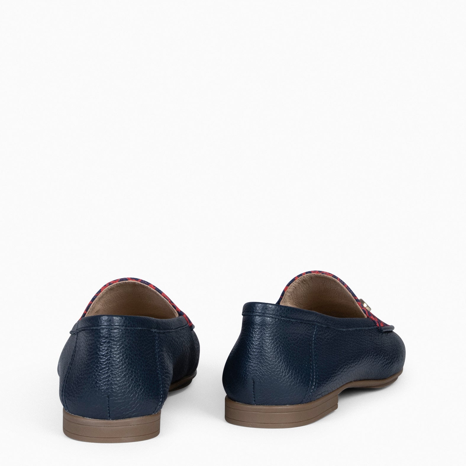 STYLE SAUVAGE - Mocasín tacón bajo MARINO