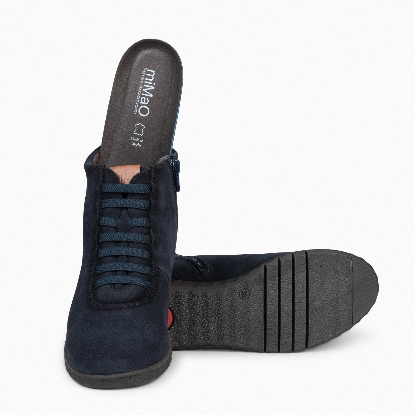 FLEXY - Zapatillas MARINO abotinadas
