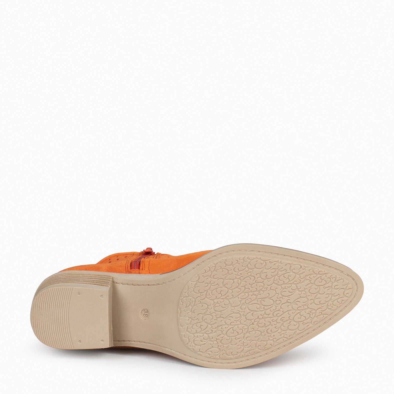HOUSTON – Botines cowboy con tacón NARANJA