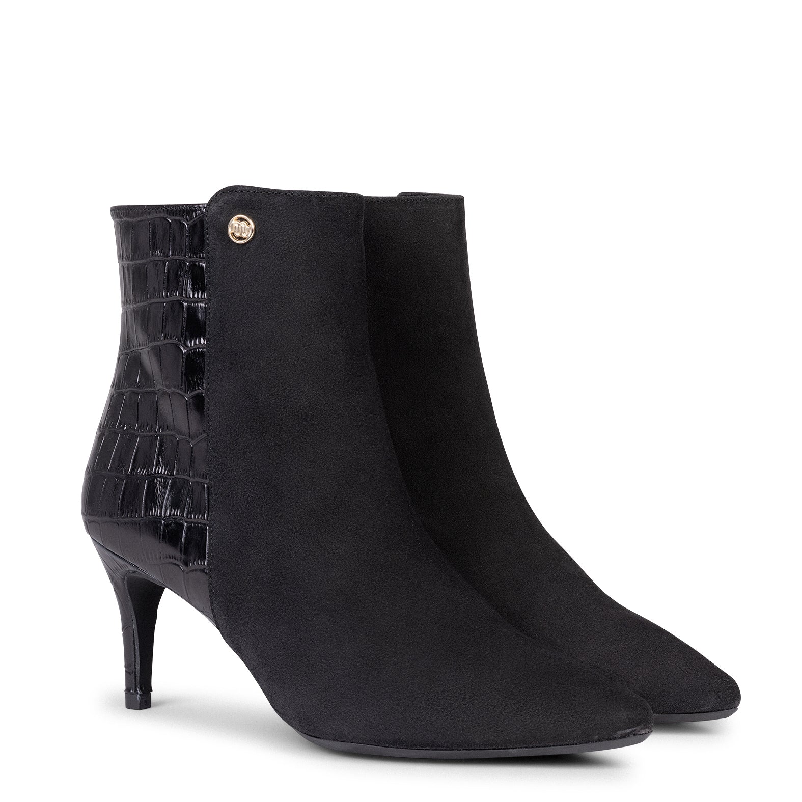 NIGHT COCO – Botines elegantes de tacón fino NEGRO