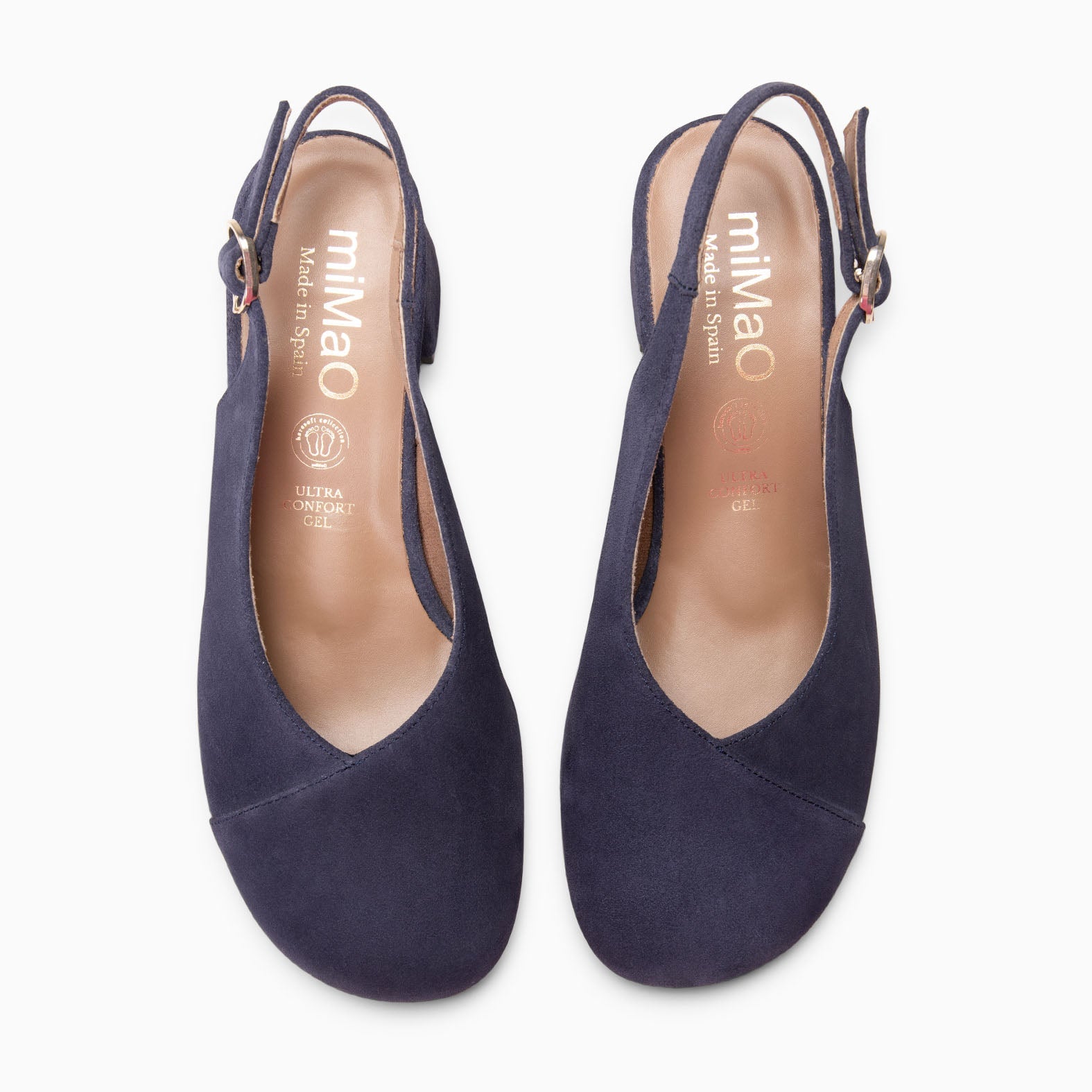 VEGA - Zapato de tacón ancho destalonado MARINO