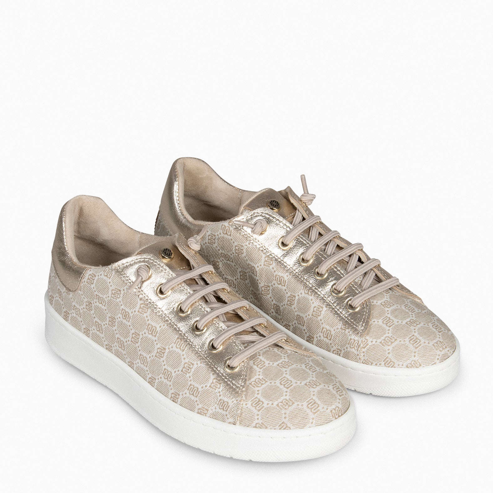 TOULOUSE - Zapatillas cordones elásticos BEIGE