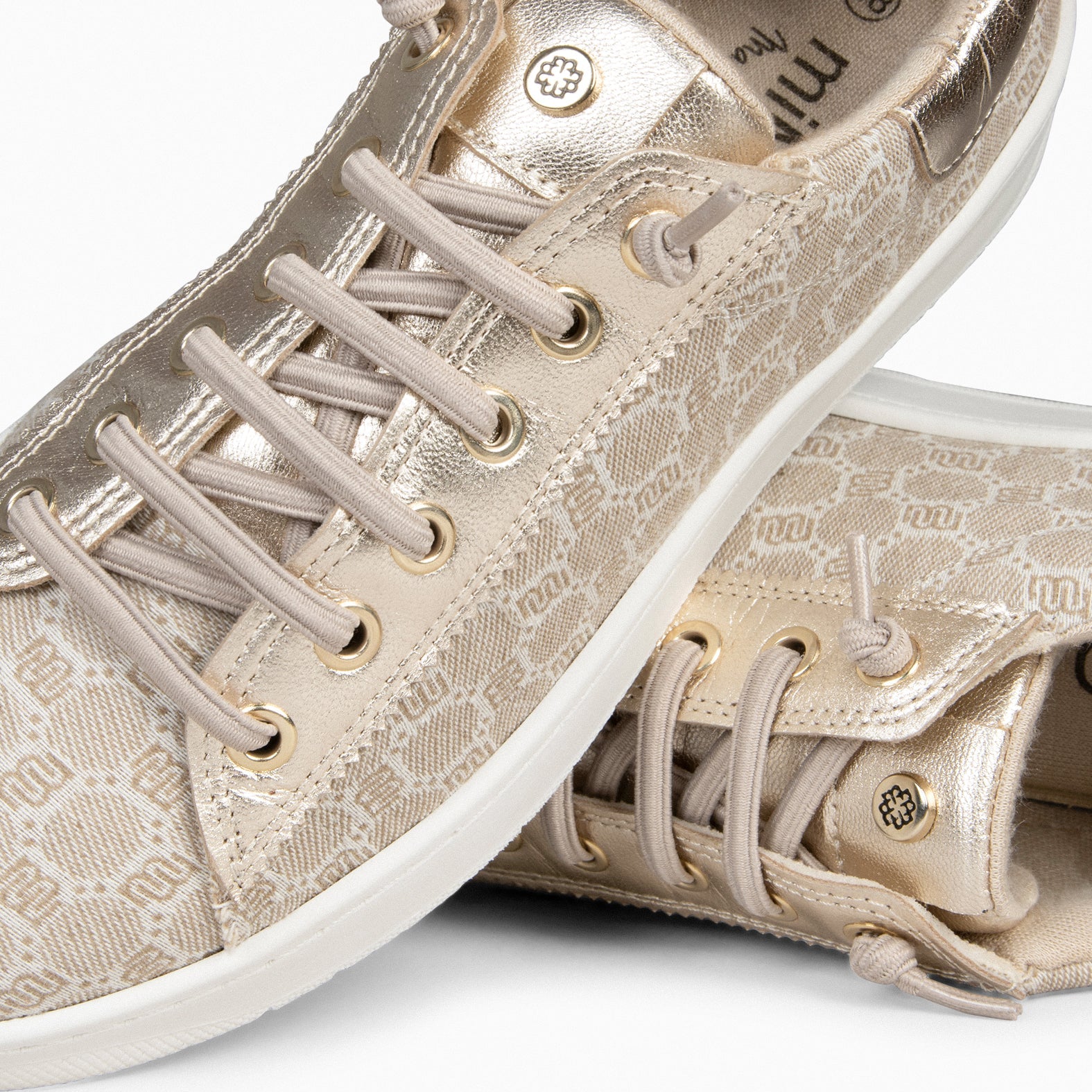 TOULOUSE - Zapatillas cordones elásticos BEIGE
