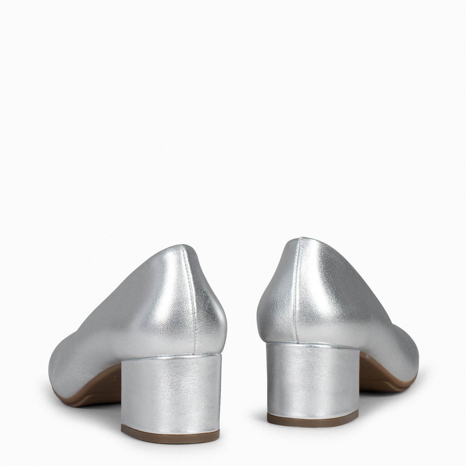 URBAN REDONDO SPLASH - Zapatos de tacón bajo PLATA