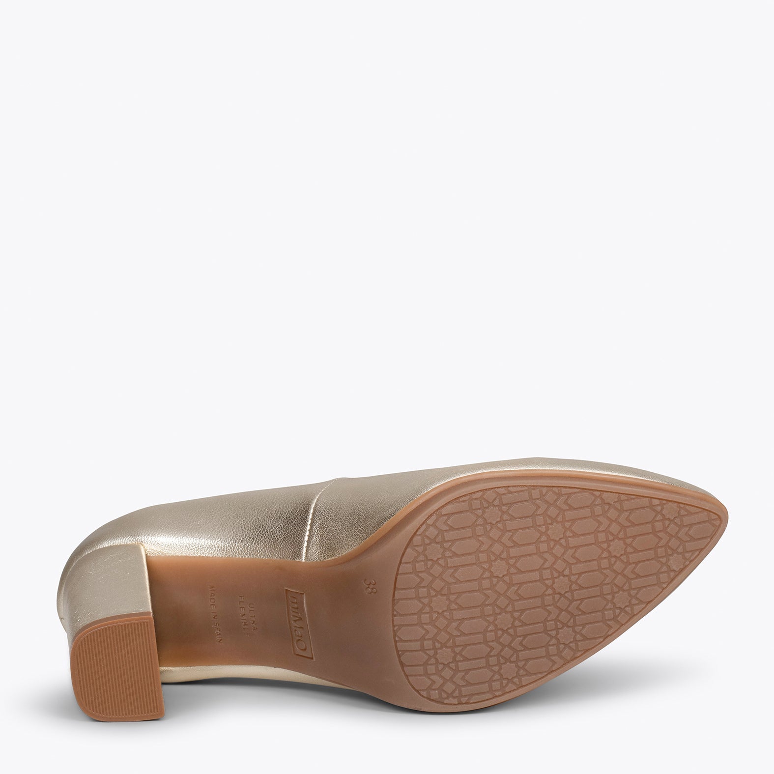URBAN SPLASH - Zapatos PLATINO de piel metalizada