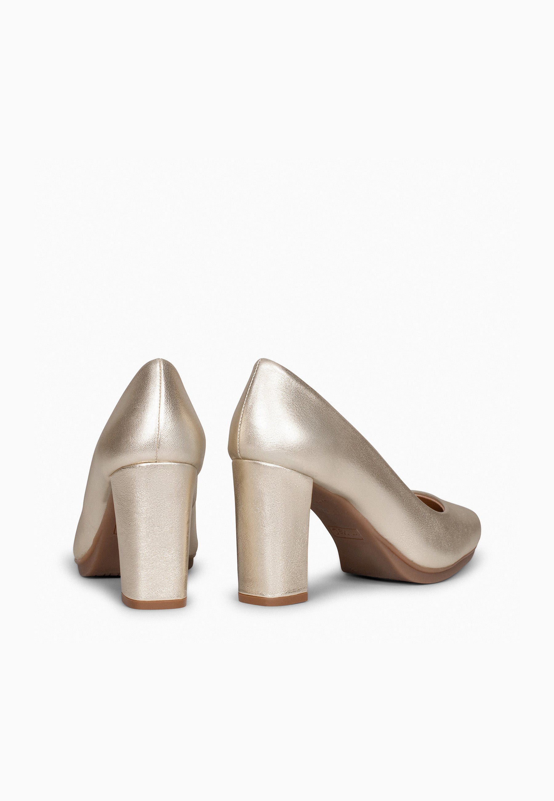 URBAN SPLASH - Zapatos de tacón con piel metalizada PLATINO
