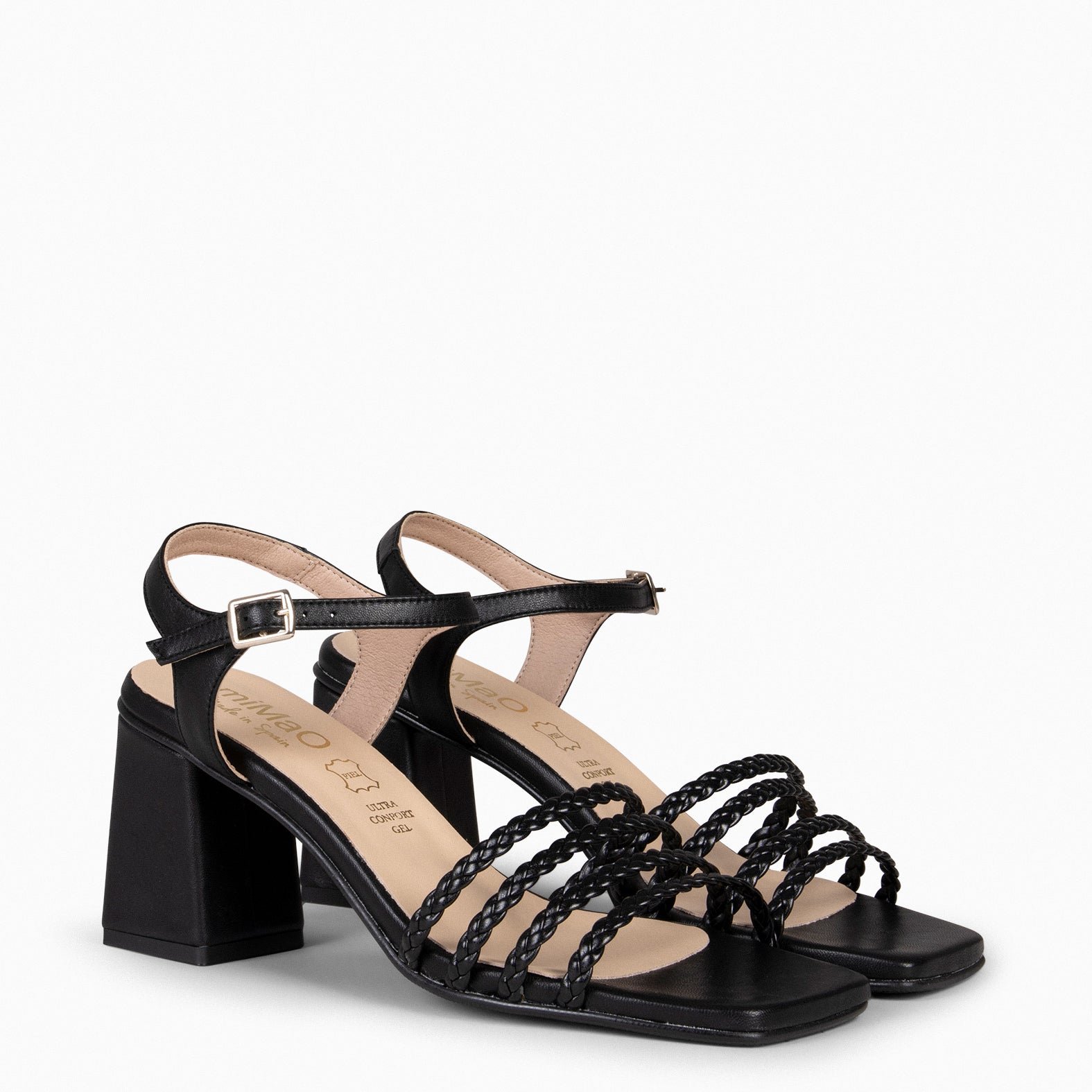 TINA - Sandalias elegantes para fiesta NEGRO