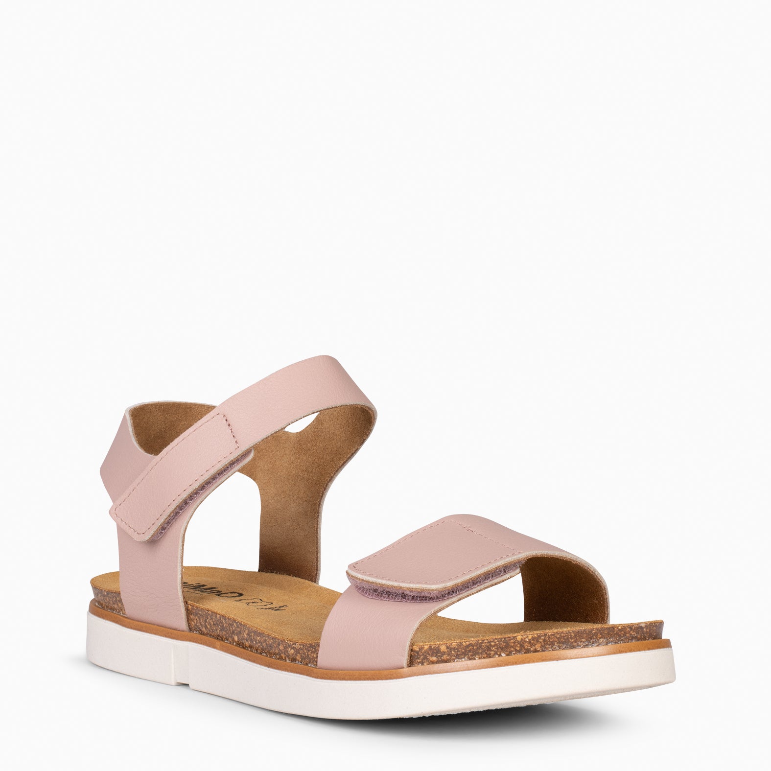 ARALIA - Sandalias planas con tiras de velcro NUDE