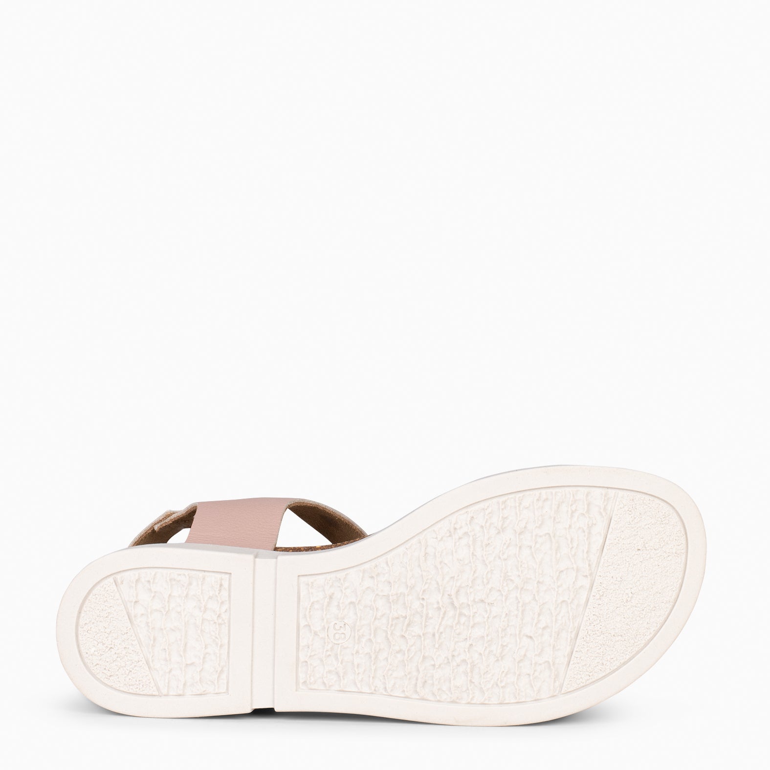 ARALIA - Sandalias planas con tiras de velcro NUDE
