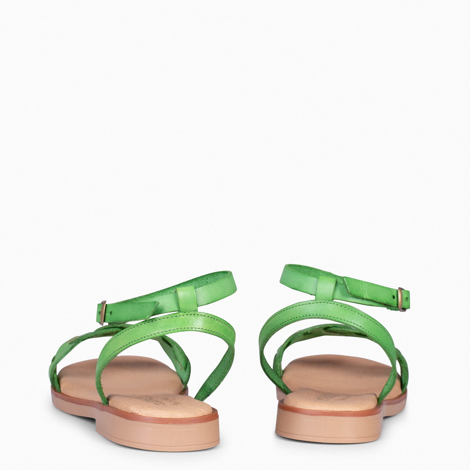 ARECA - Sandalias planas mujer VERDE