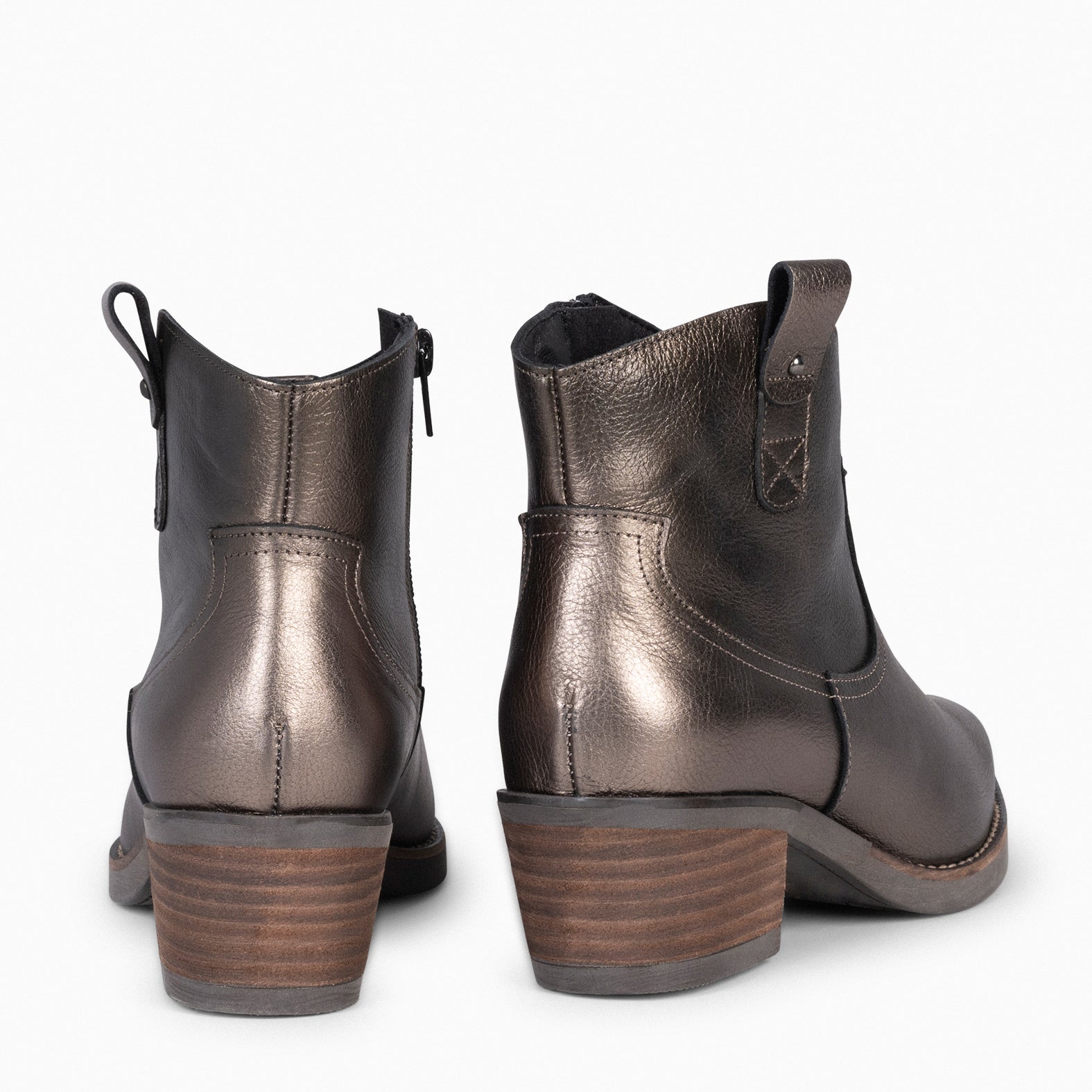 LUISIANA - Botín estilo cowboy BRONCE