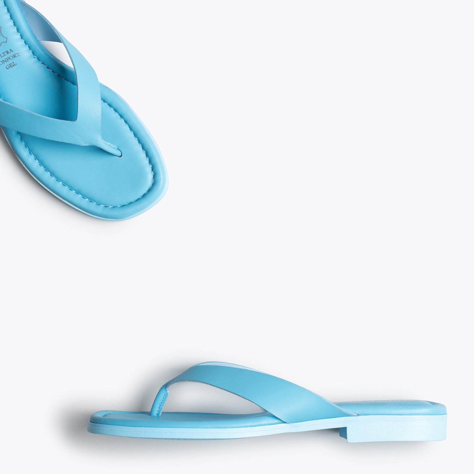 FLIP FLOP - Sandalias de dedo planas AZULES