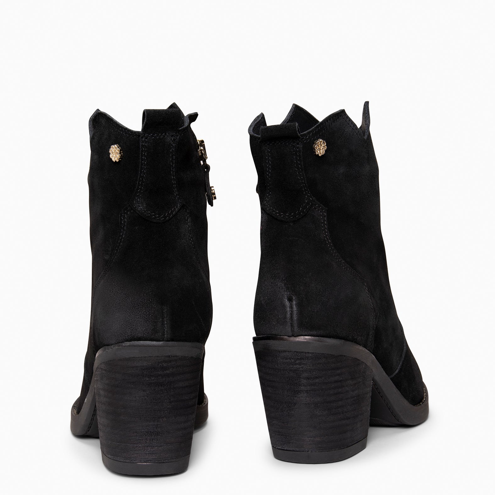 BEDFORD – Botines cowboy con tacón NEGRO