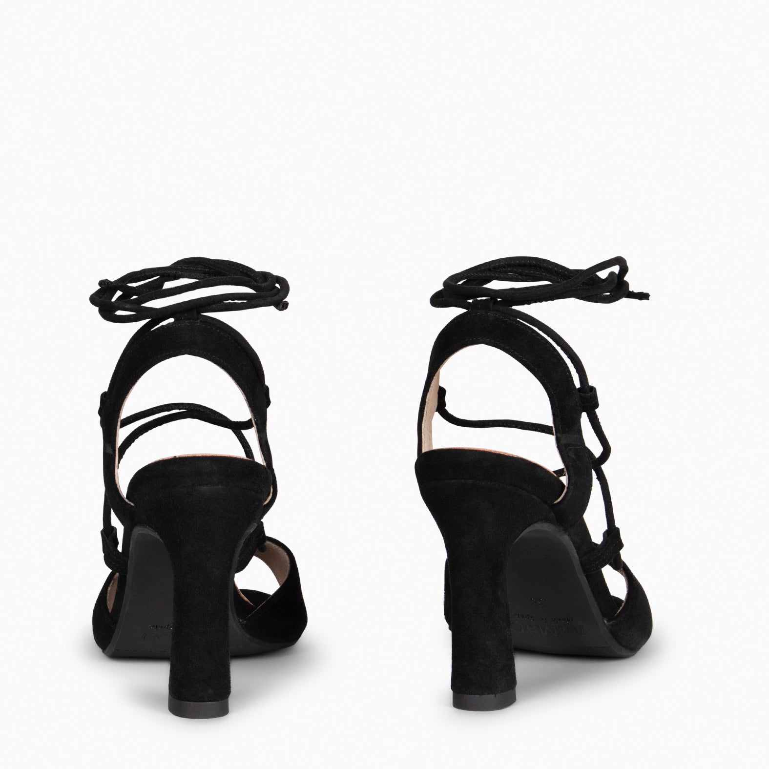 MÓNICA - SANDALIAS ELEGANTES DE TACÓN NEGRO