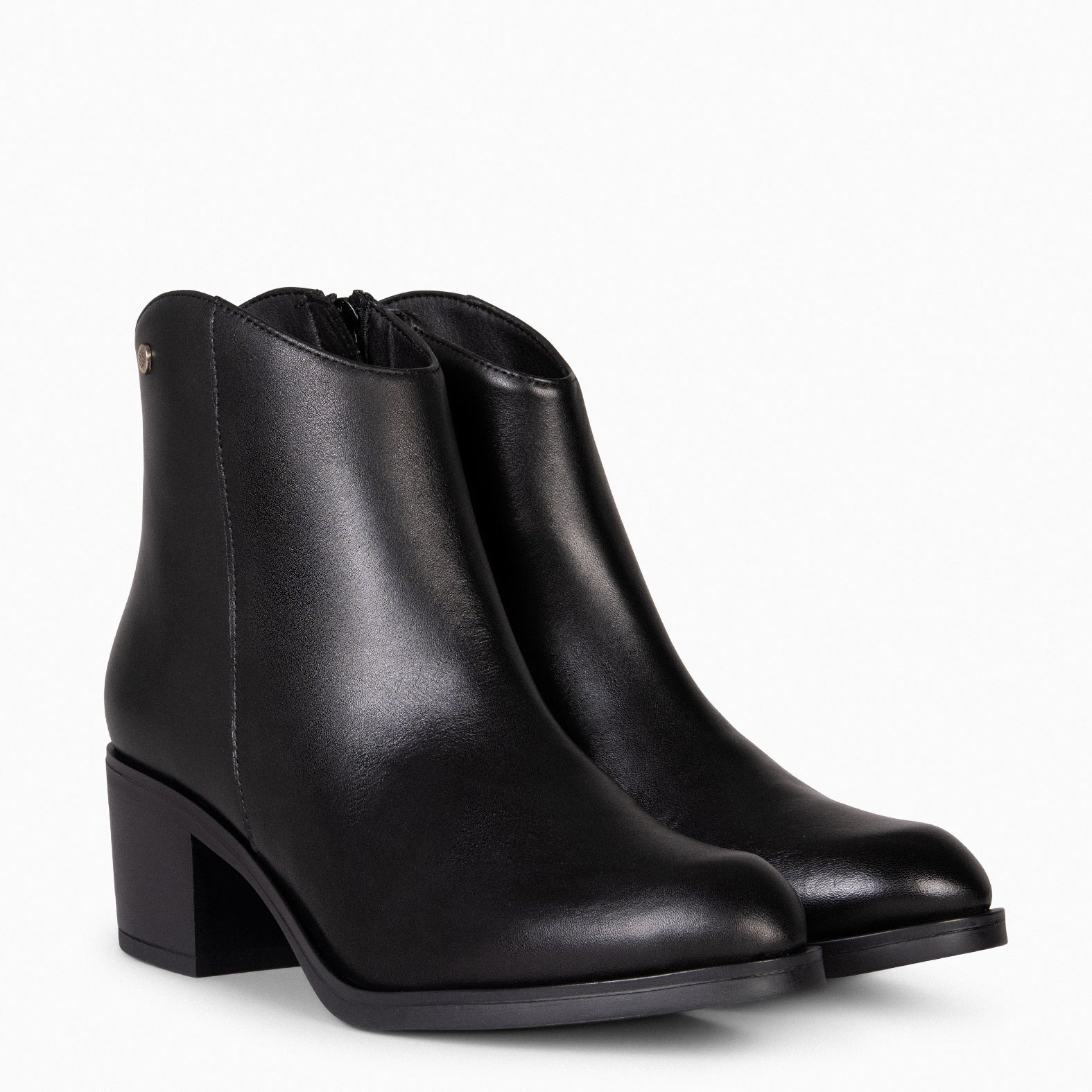 PRESTON – Botines con tacón ancho NEGRO