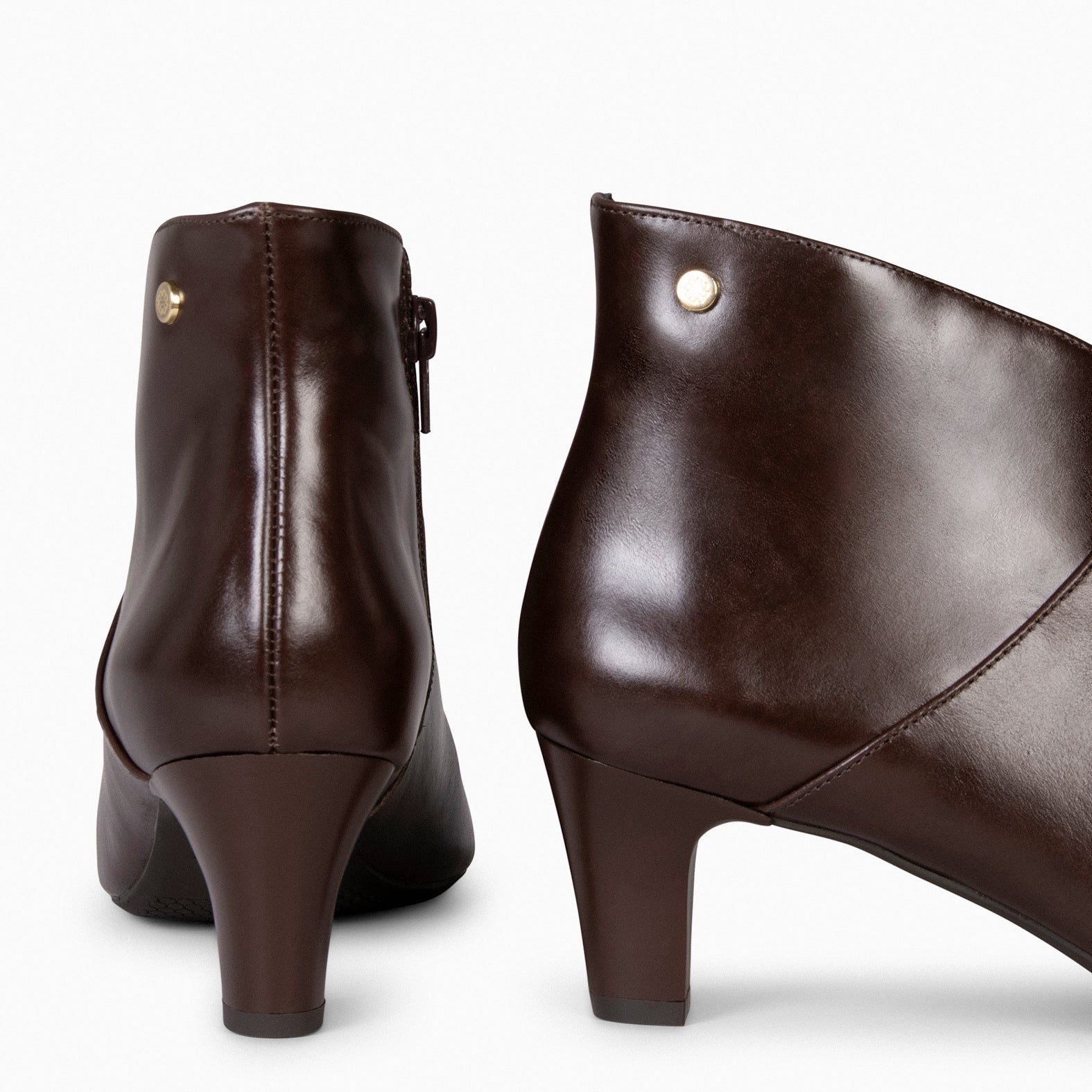 LADY - Botines napa mujer MARRON