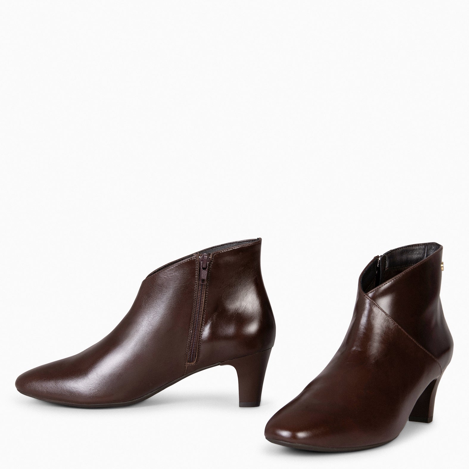 LADY - Botines napa mujer MARRON