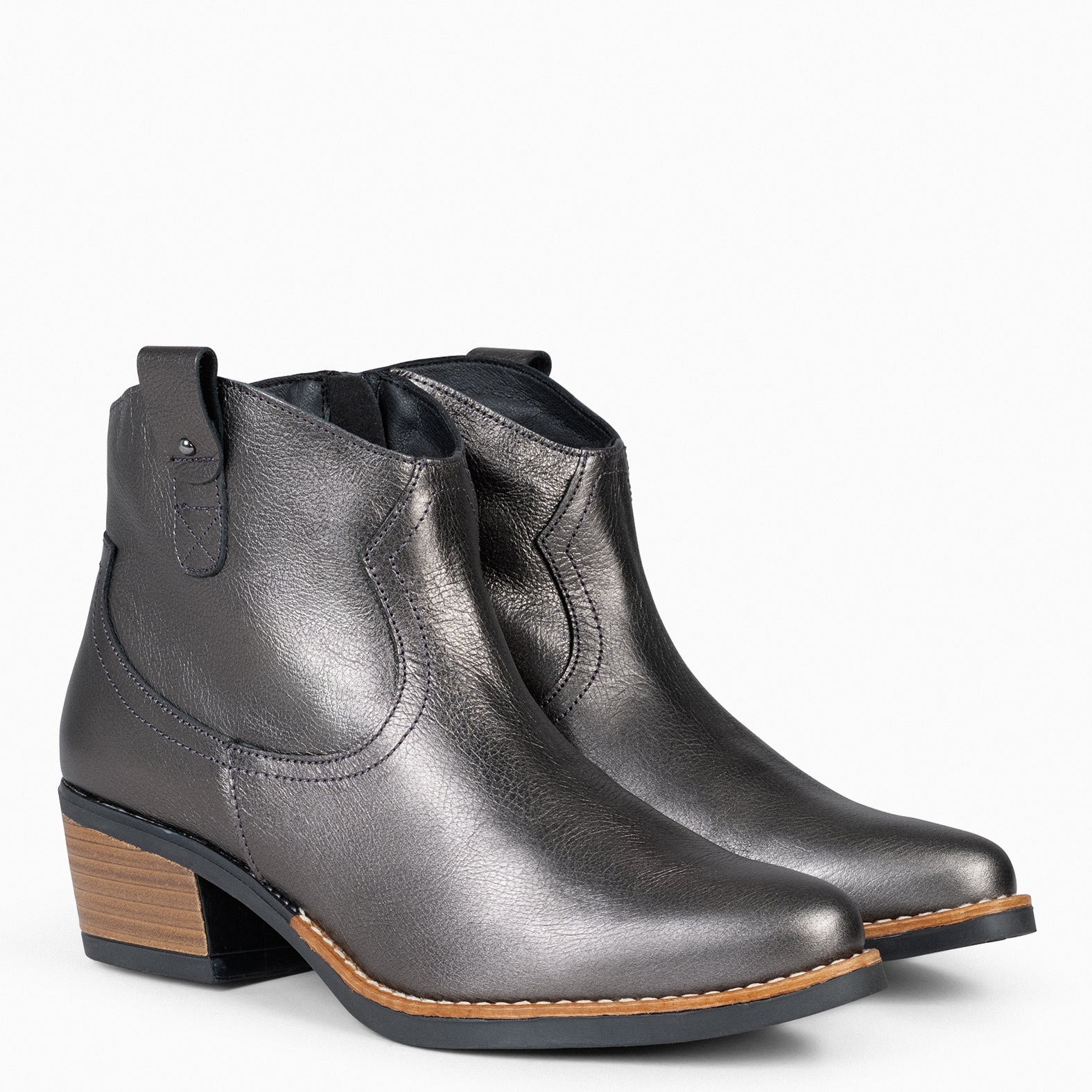 LUISIANA - Botín estilo cowboy PLOMO