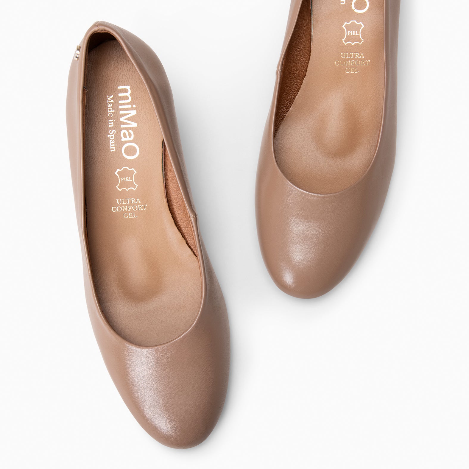 URBAN REDONDO SALÓN - Zapatos de tacón bajo de napa en BEIGE