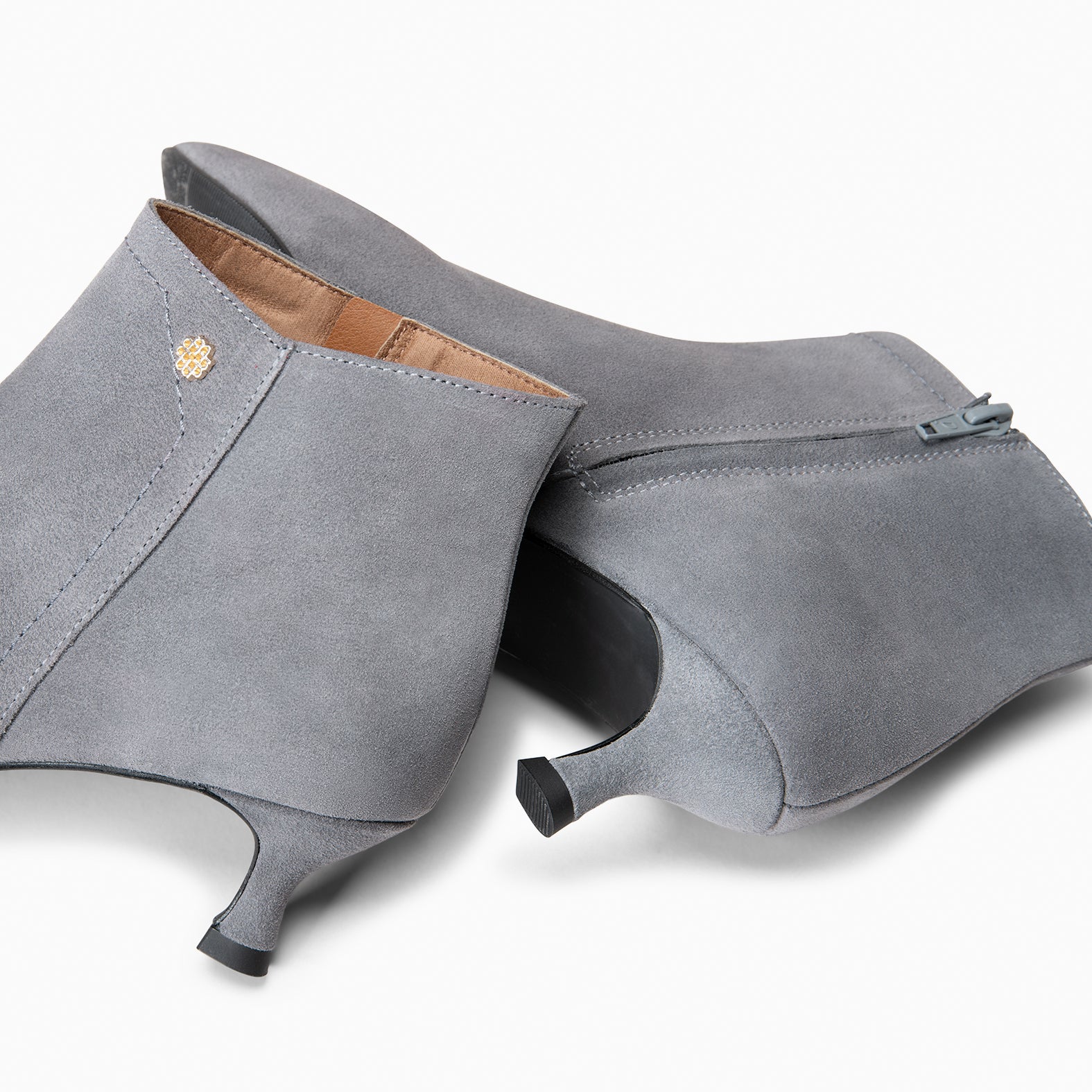 LORD – Botines tacón bajo GRIS