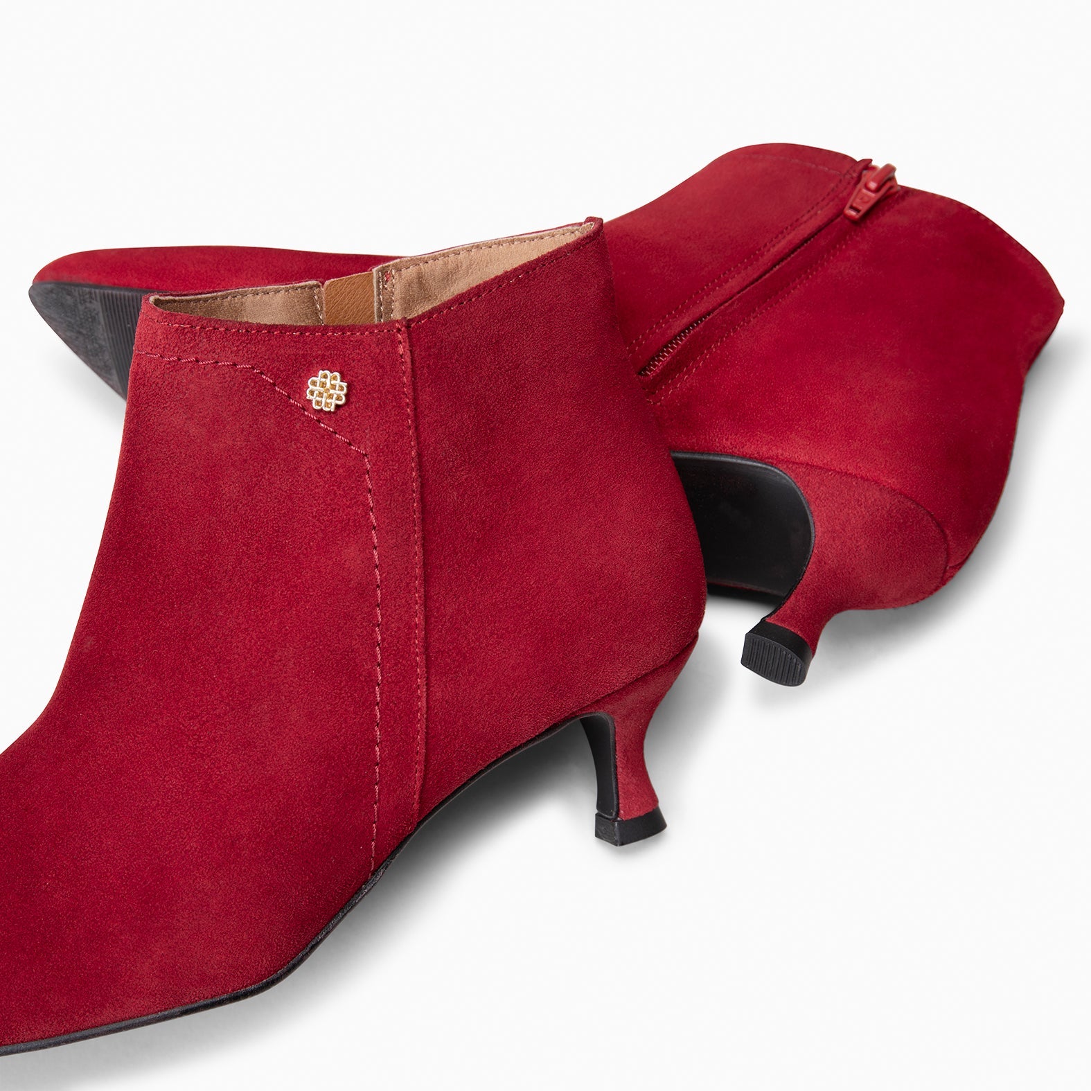 LORD – Botines tacón bajo ROJO