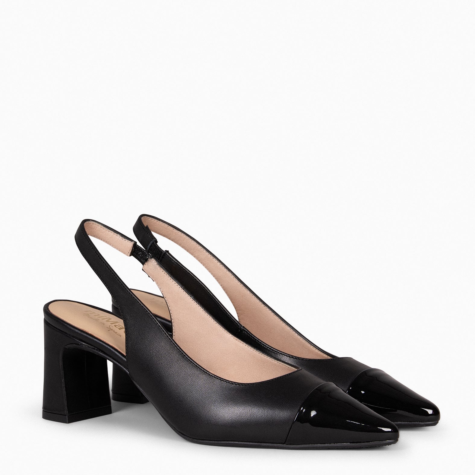 DIANA - Zapato con puntera afilada NEGRO