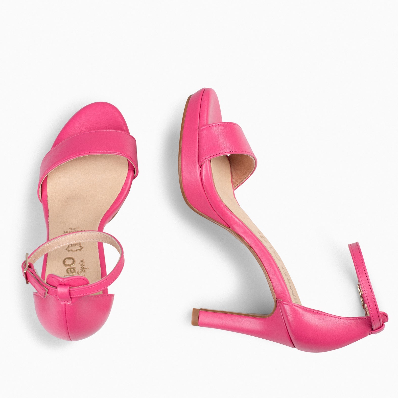 FIESTA - Sandalias de tacón alto y plataforma ROSA